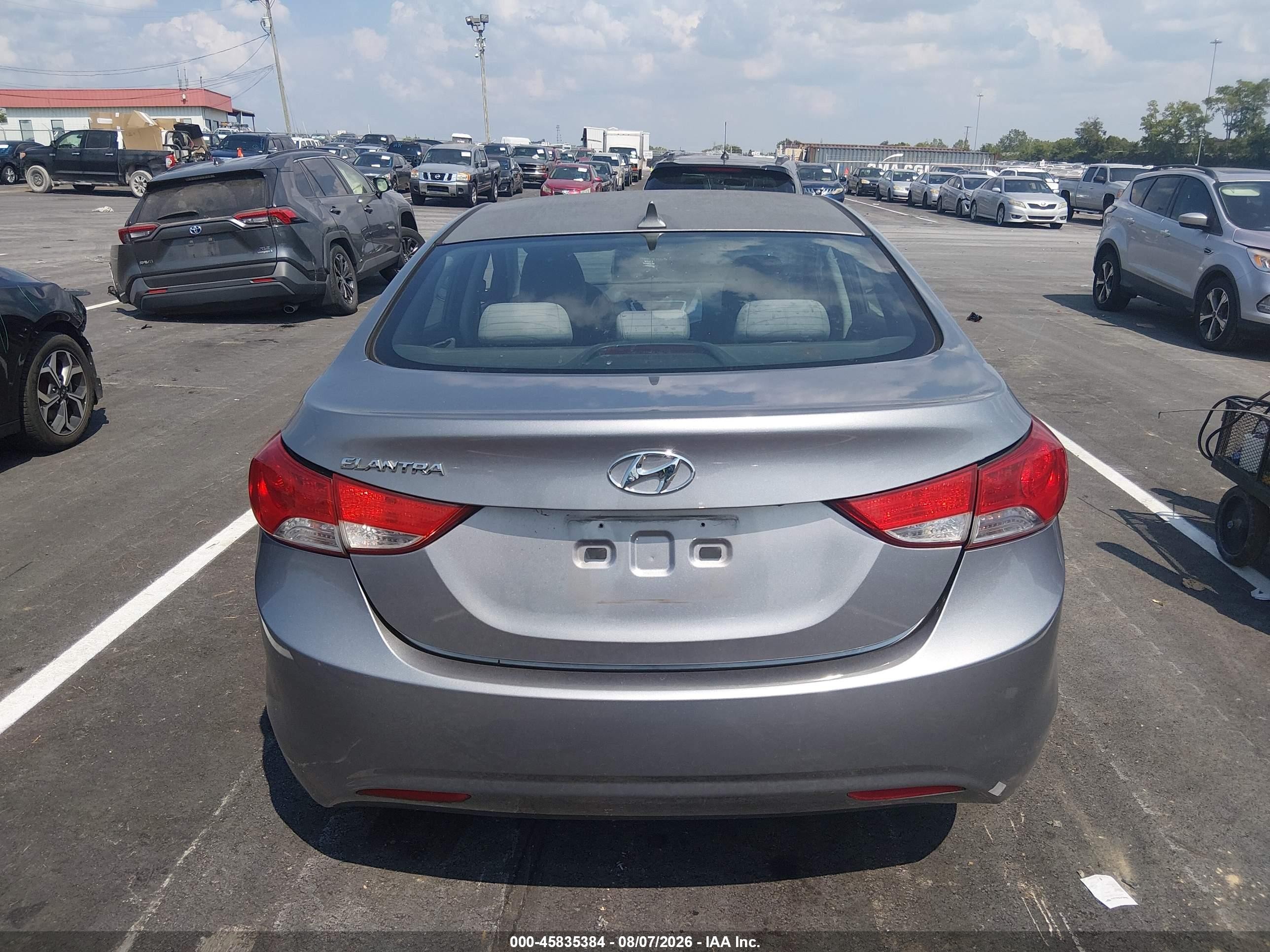 2012 Hyundai Elantra Gls (ulsan Plant) Gray vin: KMHDH4AE5CU306387