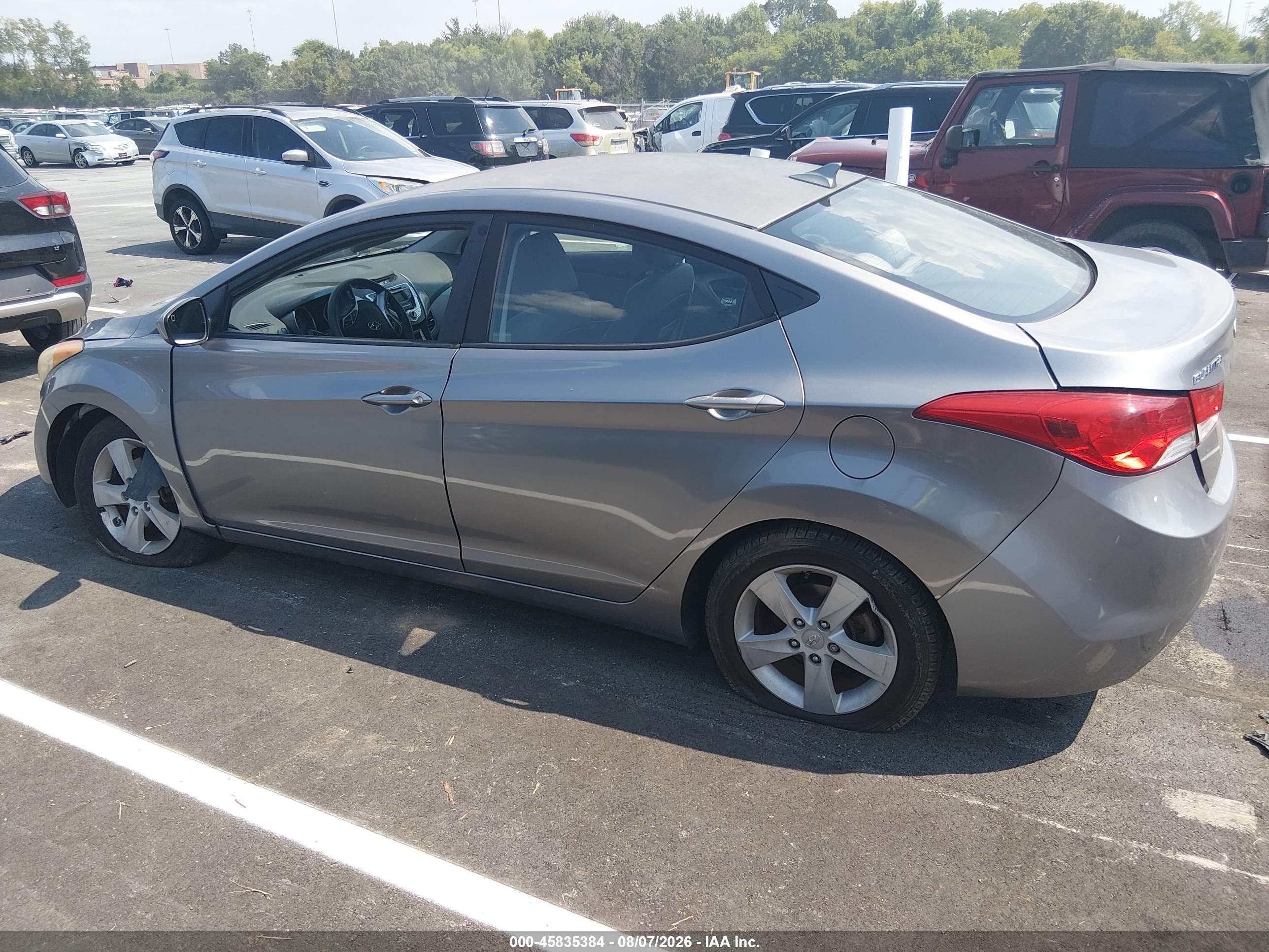 2012 Hyundai Elantra Gls (ulsan Plant) Gray vin: KMHDH4AE5CU306387