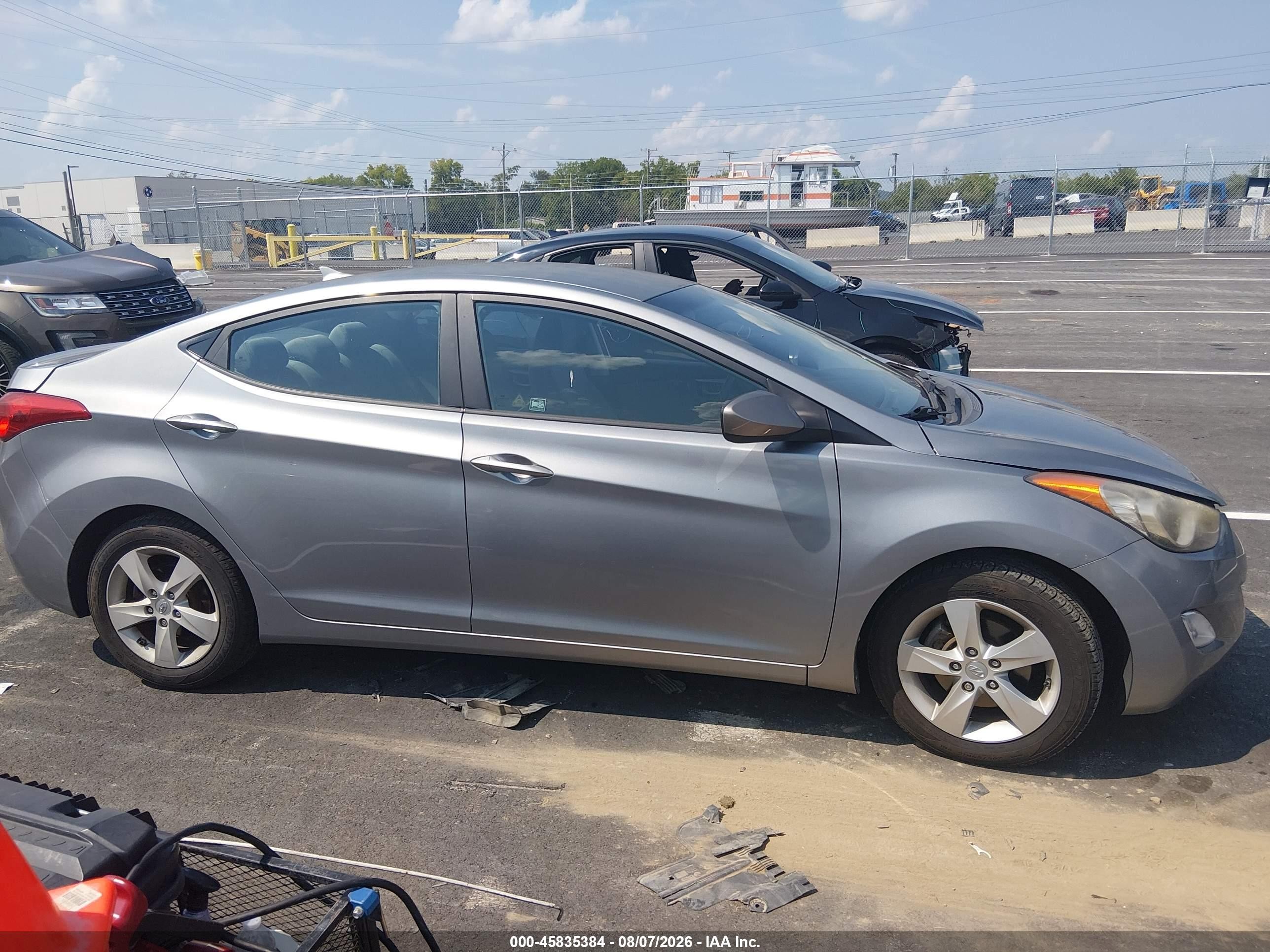 2012 Hyundai Elantra Gls (ulsan Plant) Gray vin: KMHDH4AE5CU306387