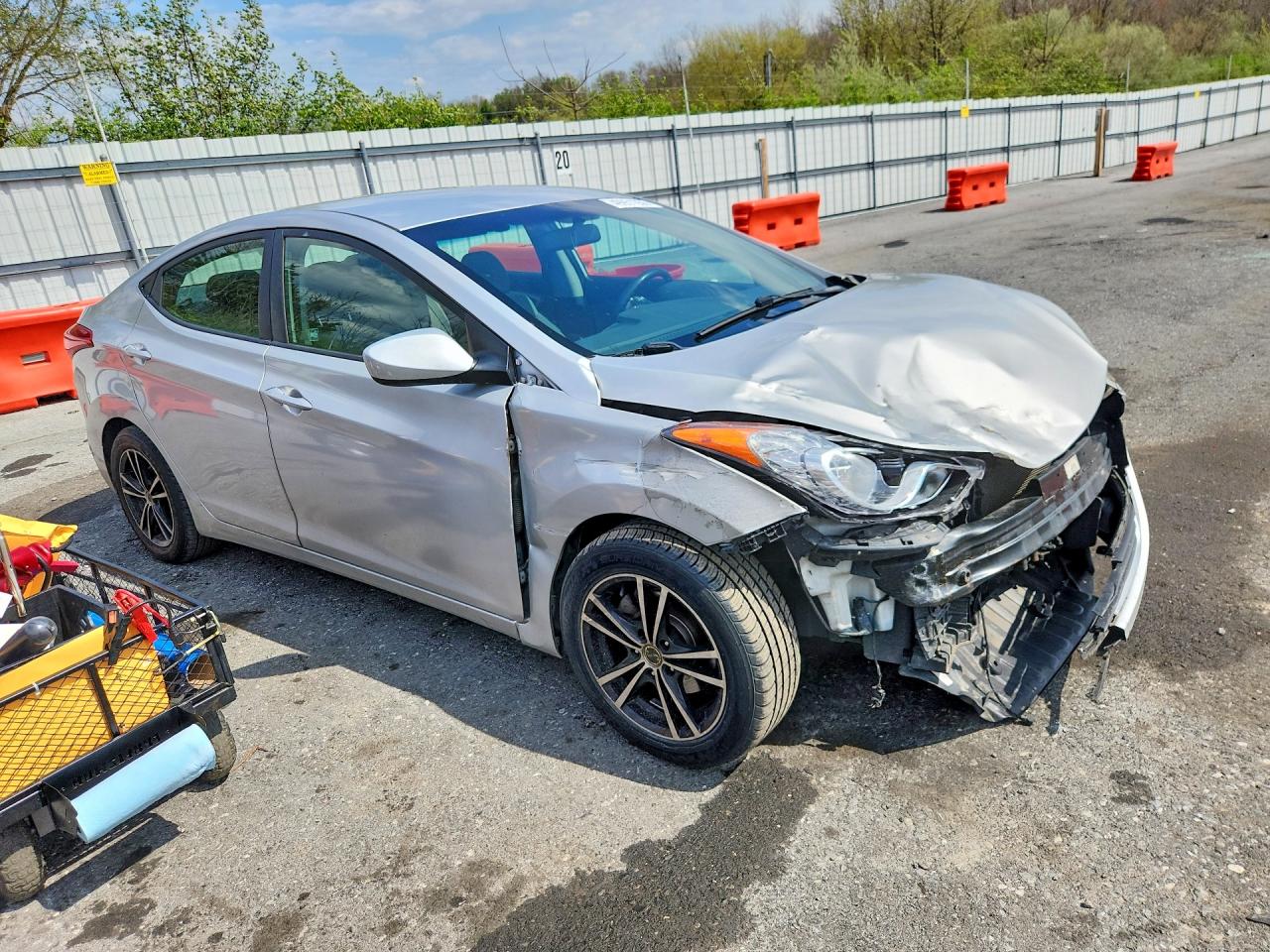 2012 Hyundai Elantra Gls Silver vin: KMHDH4AE5CU313792