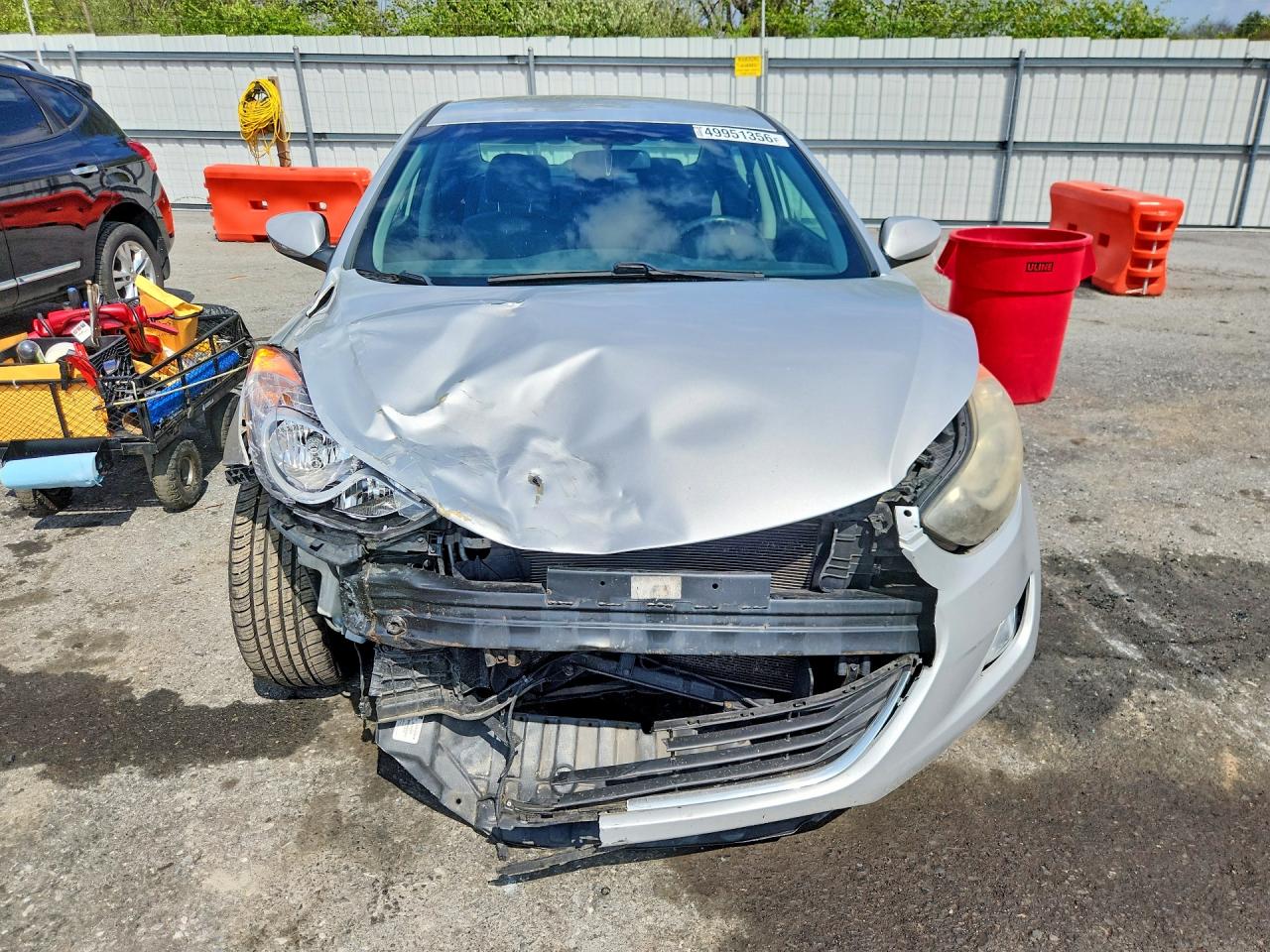 2012 Hyundai Elantra Gls Silver vin: KMHDH4AE5CU313792