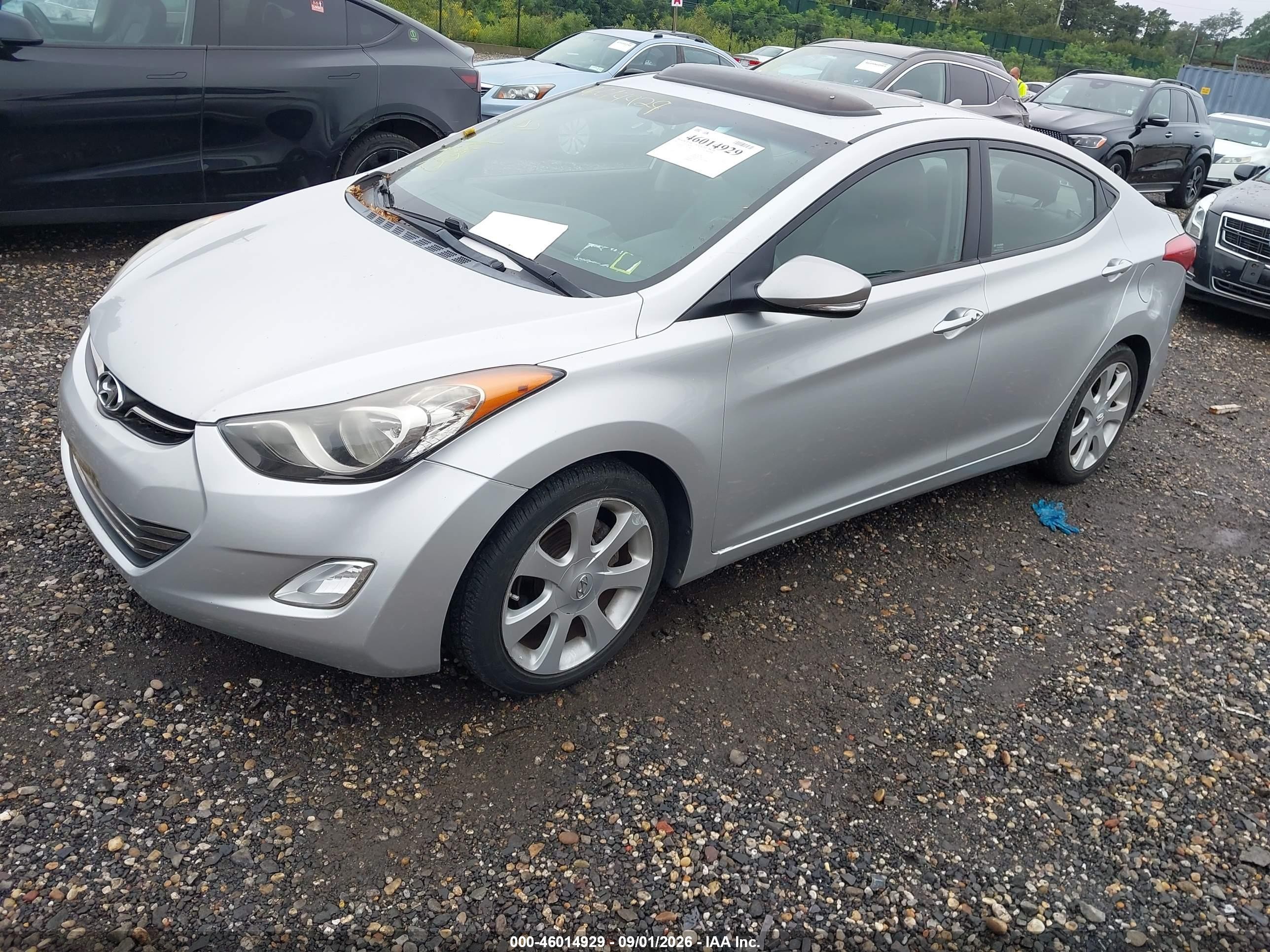 2012 Hyundai Elantra Limited (ulsan Plant) Silver vin: KMHDH4AE5CU313968