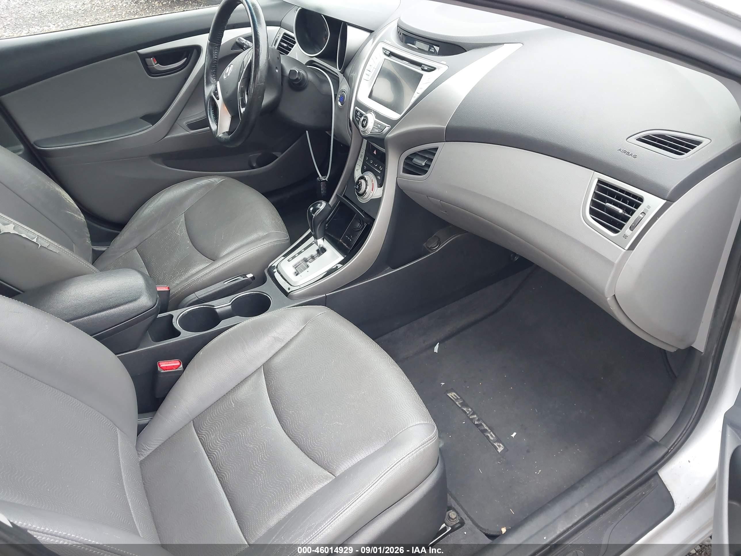 2012 Hyundai Elantra Limited (ulsan Plant) Silver vin: KMHDH4AE5CU313968