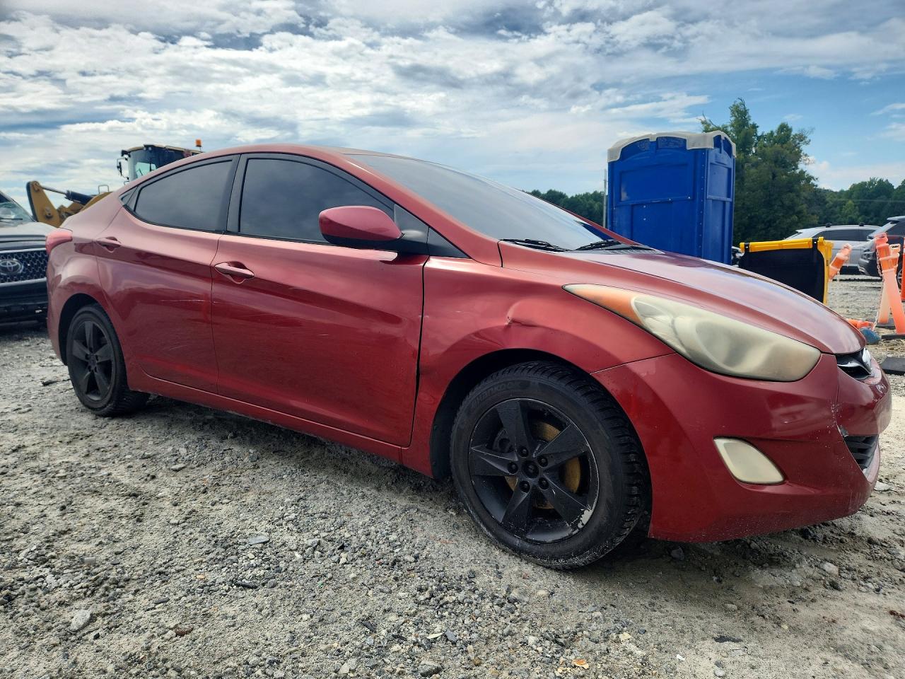 2012 Hyundai Elantra Gls Оранжевый vin: KMHDH4AE5CU349742
