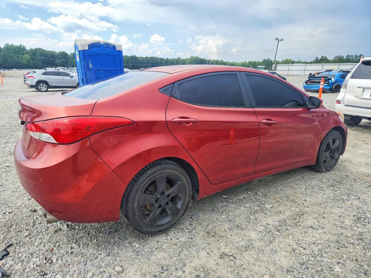 2012 Hyundai Elantra Gls Оранжевый vin: KMHDH4AE5CU349742