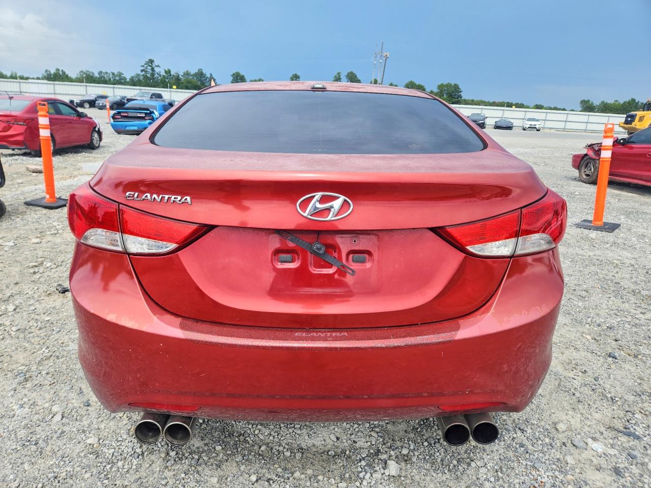 2012 Hyundai Elantra Gls Оранжевый vin: KMHDH4AE5CU349742