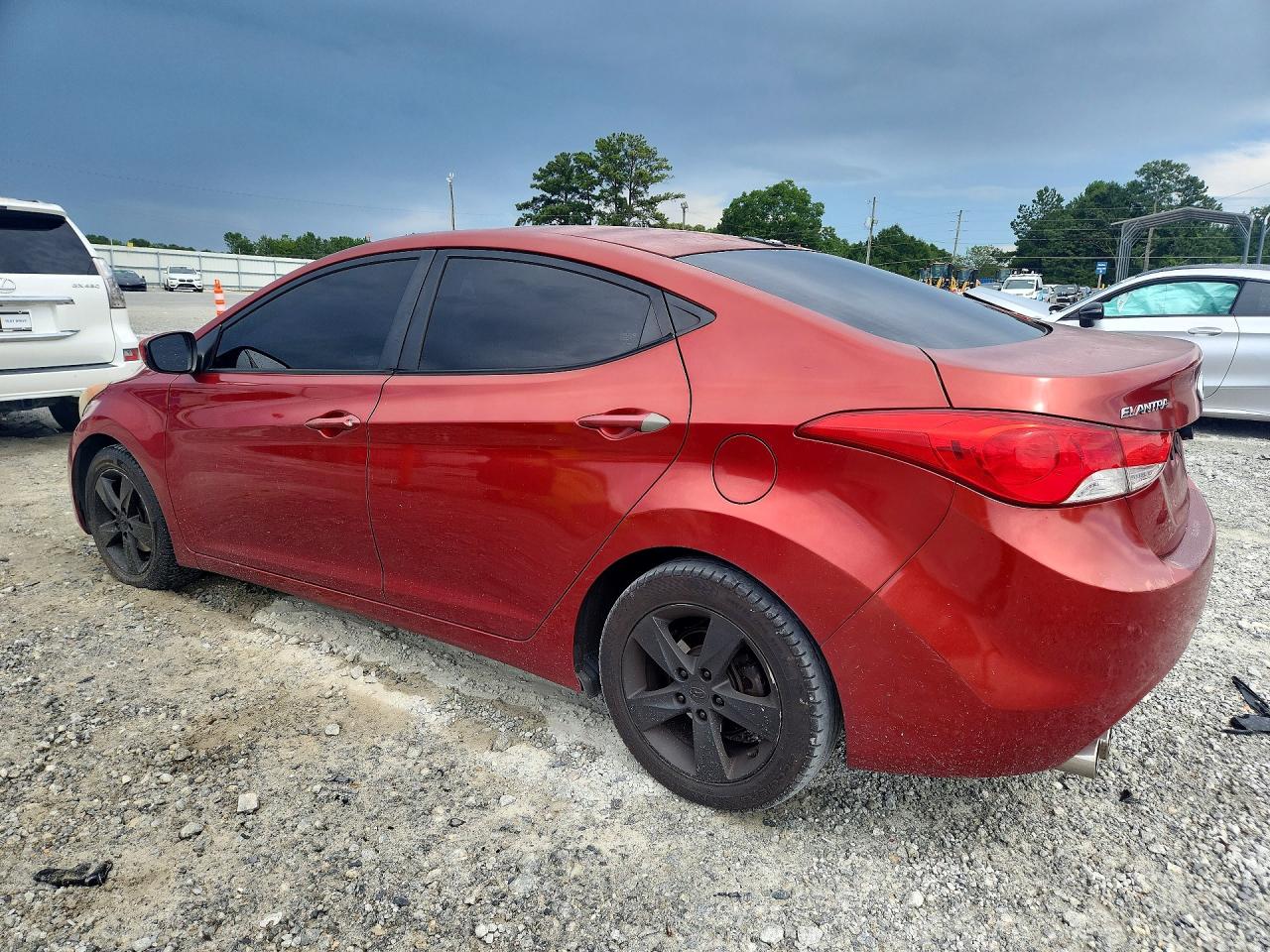 2012 Hyundai Elantra Gls Оранжевый vin: KMHDH4AE5CU349742