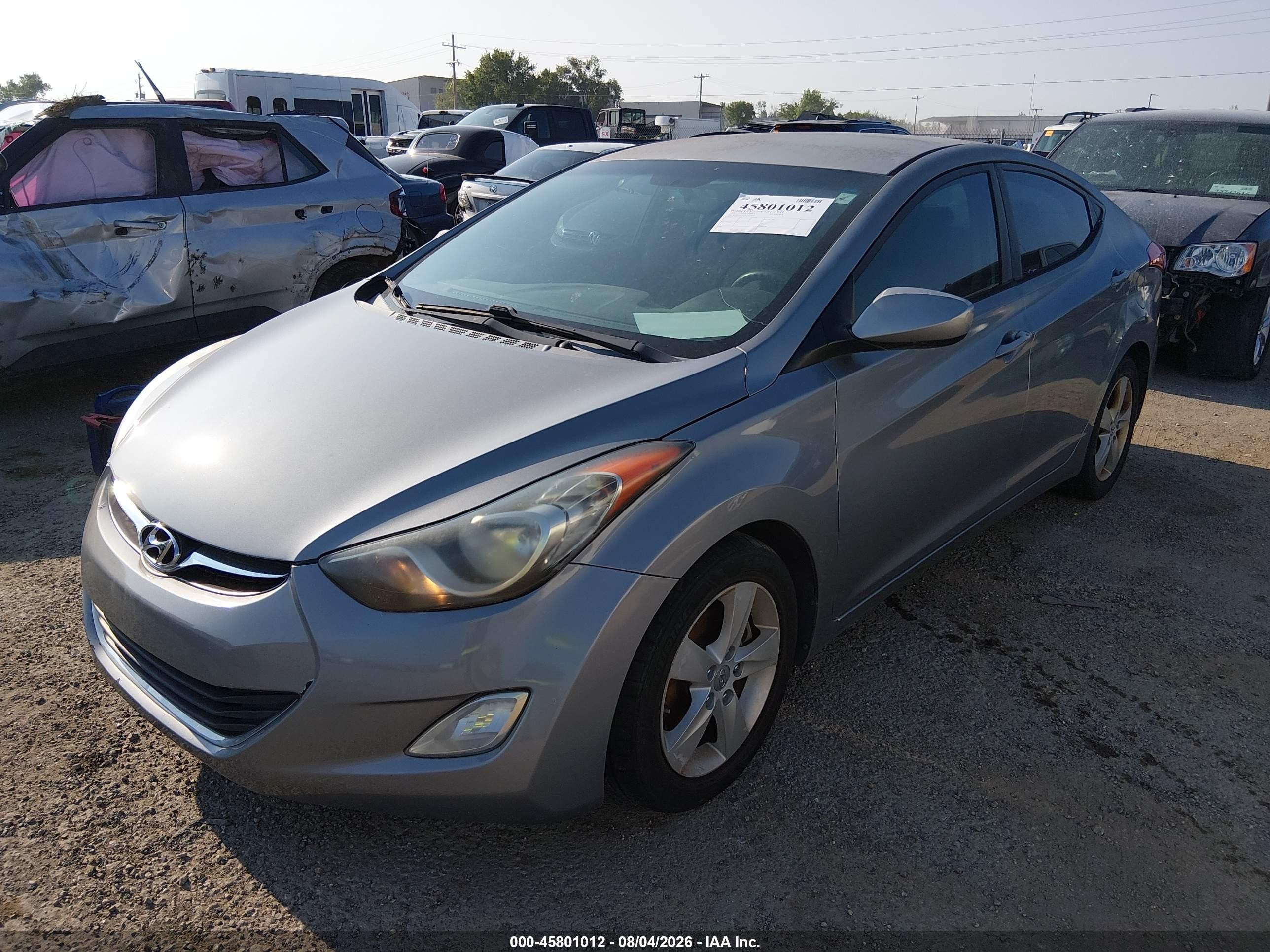 2012 Hyundai Elantra Gls (ulsan Plant) Silver vin: KMHDH4AE5CU351619