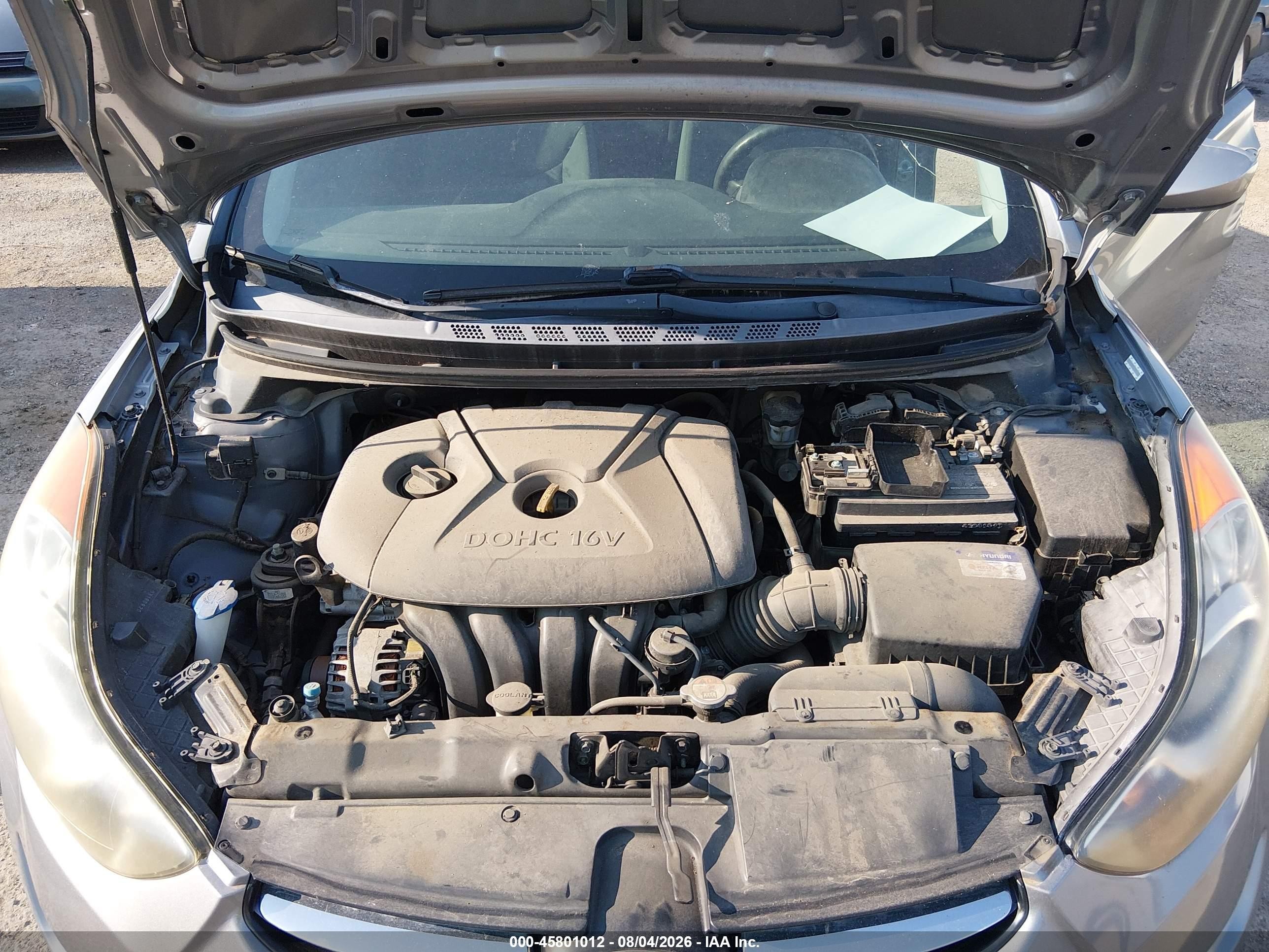 2012 Hyundai Elantra Gls (ulsan Plant) Silver vin: KMHDH4AE5CU351619