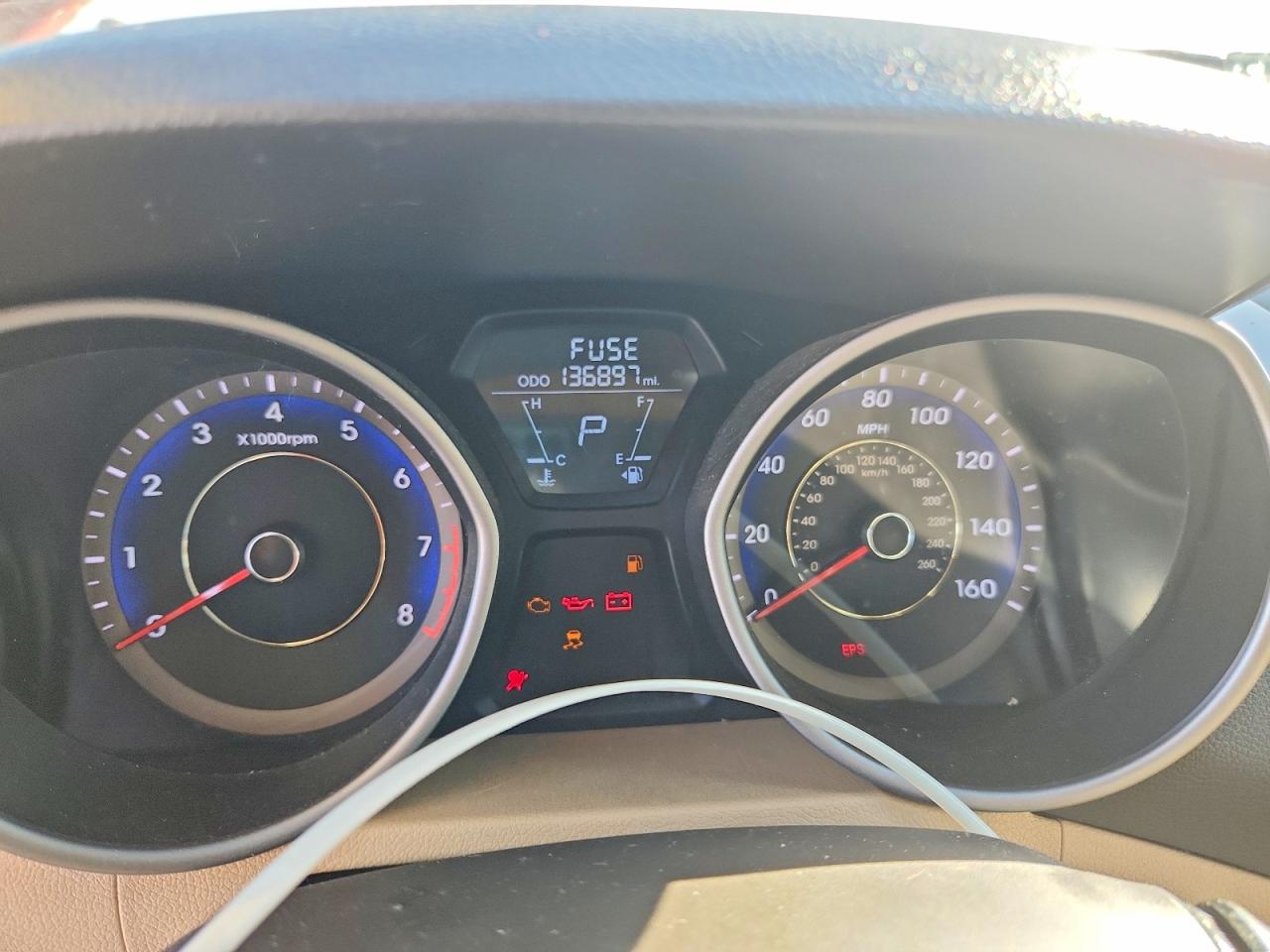 2012 Hyundai Elantra Gls Red vin: KMHDH4AE5CU356707