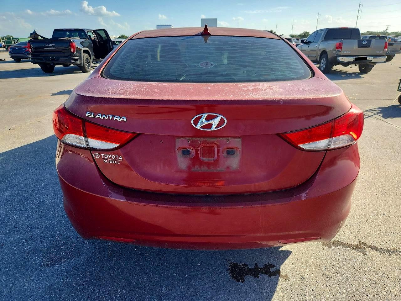 2012 Hyundai Elantra Gls Red vin: KMHDH4AE5CU356707