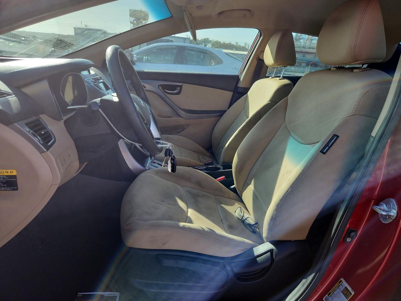 2012 Hyundai Elantra Gls Red vin: KMHDH4AE5CU356707