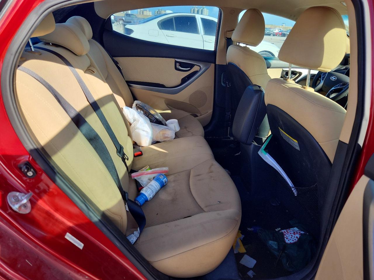 2012 Hyundai Elantra Gls Red vin: KMHDH4AE5CU356707