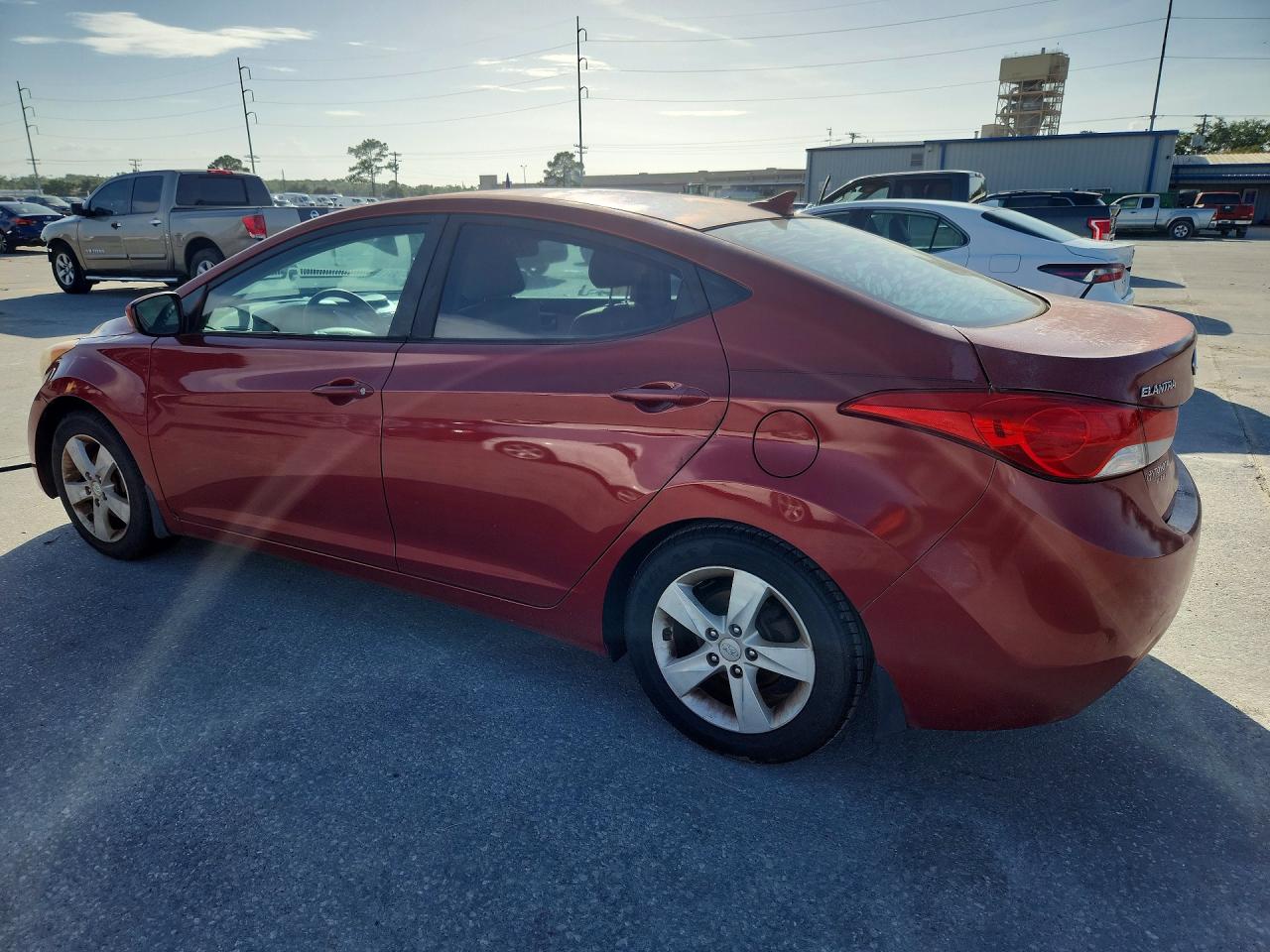 2012 Hyundai Elantra Gls Red vin: KMHDH4AE5CU356707