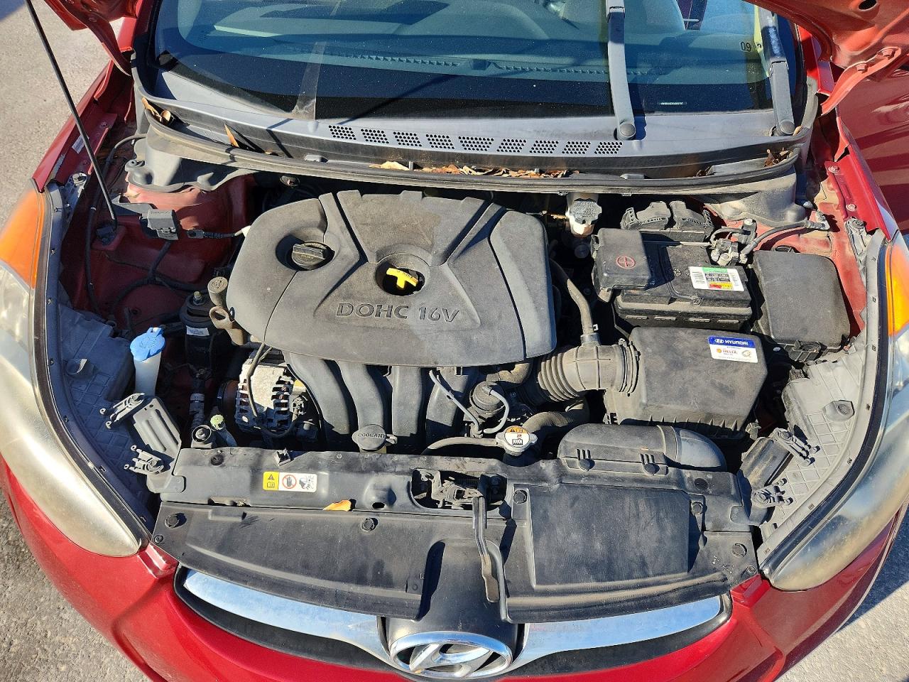 2012 Hyundai Elantra Gls Red vin: KMHDH4AE5CU356707