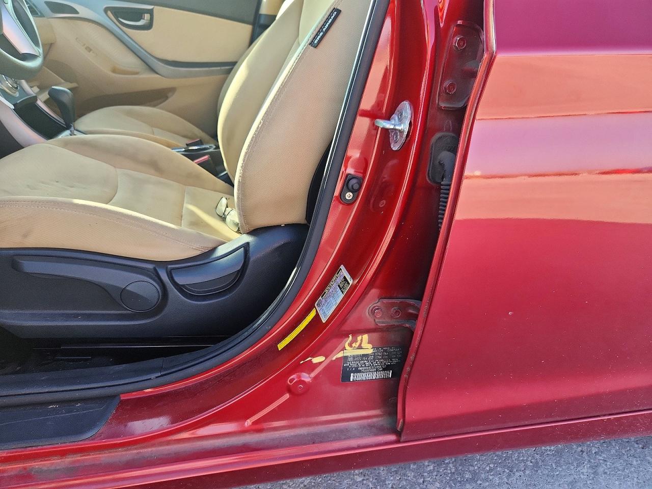2012 Hyundai Elantra Gls Red vin: KMHDH4AE5CU356707