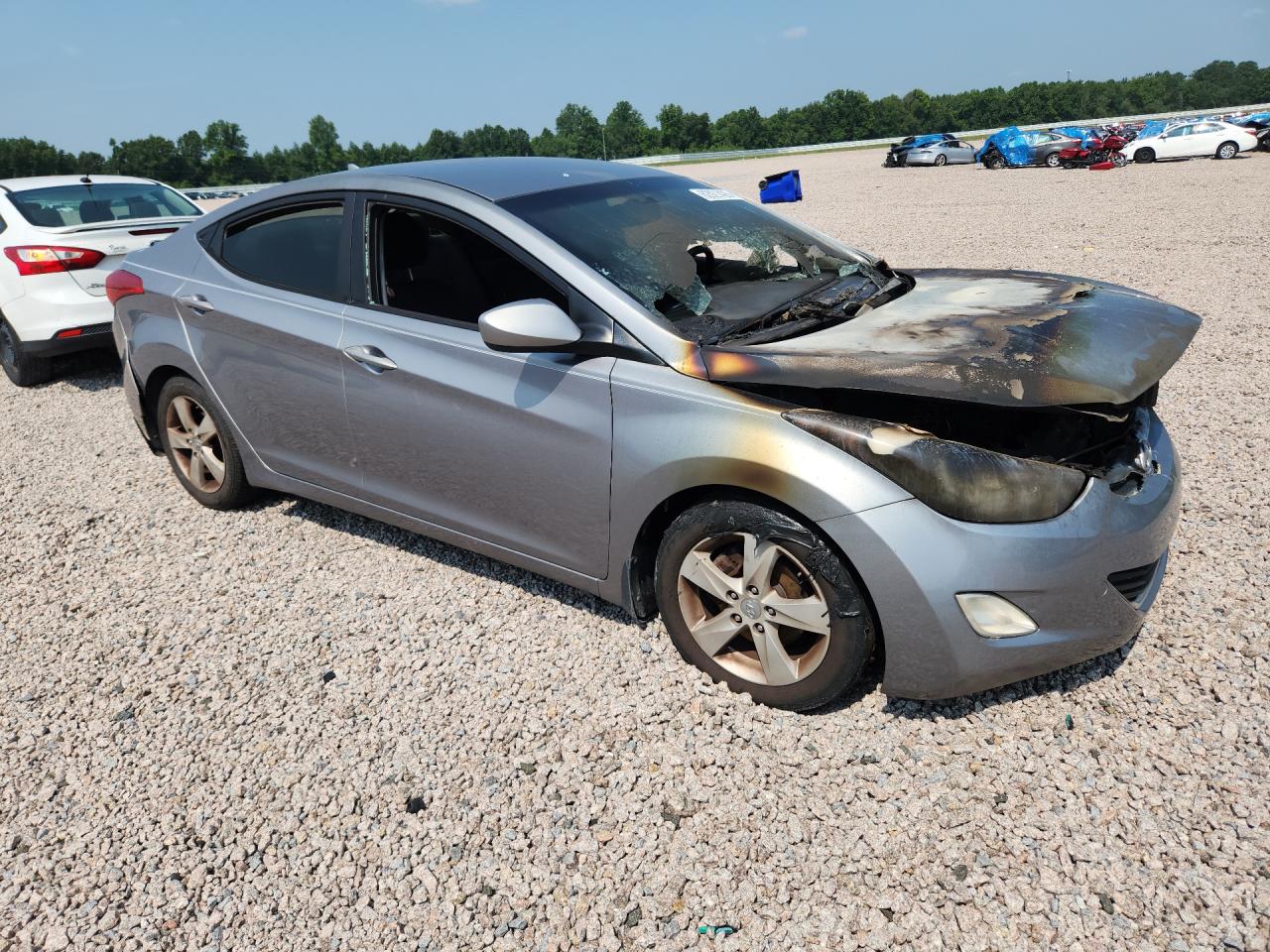 2012 Hyundai Elantra Gls Серый vin: KMHDH4AE5CU420597