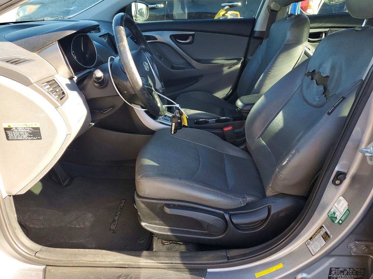 2012 Hyundai Elantra Limited Gray vin: KMHDH4AE5CU426206