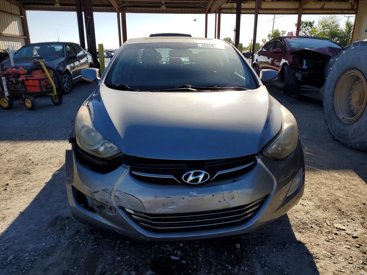 2012 Hyundai Elantra Limited Gray vin: KMHDH4AE5CU426206