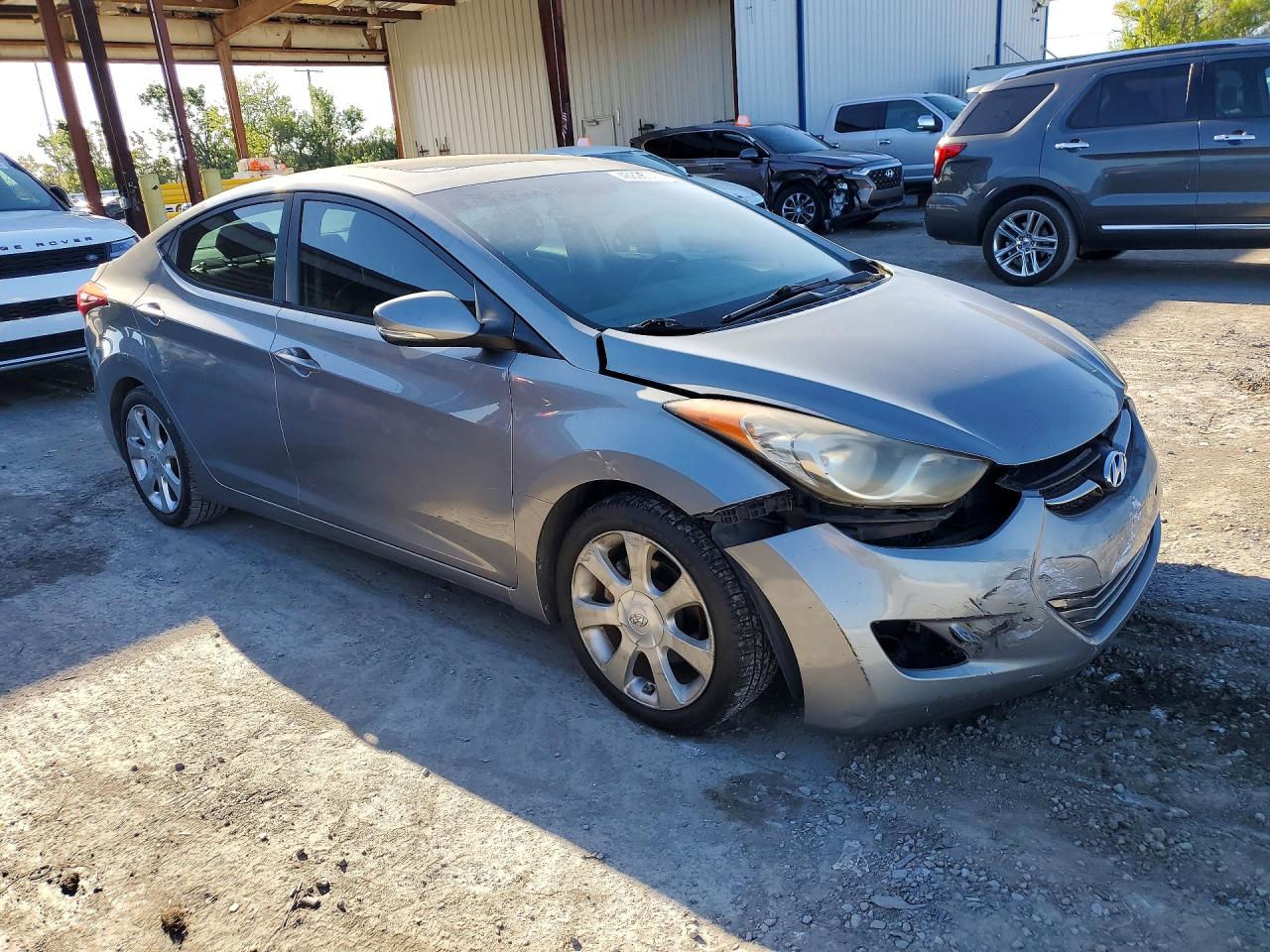 2012 Hyundai Elantra Limited Gray vin: KMHDH4AE5CU426206