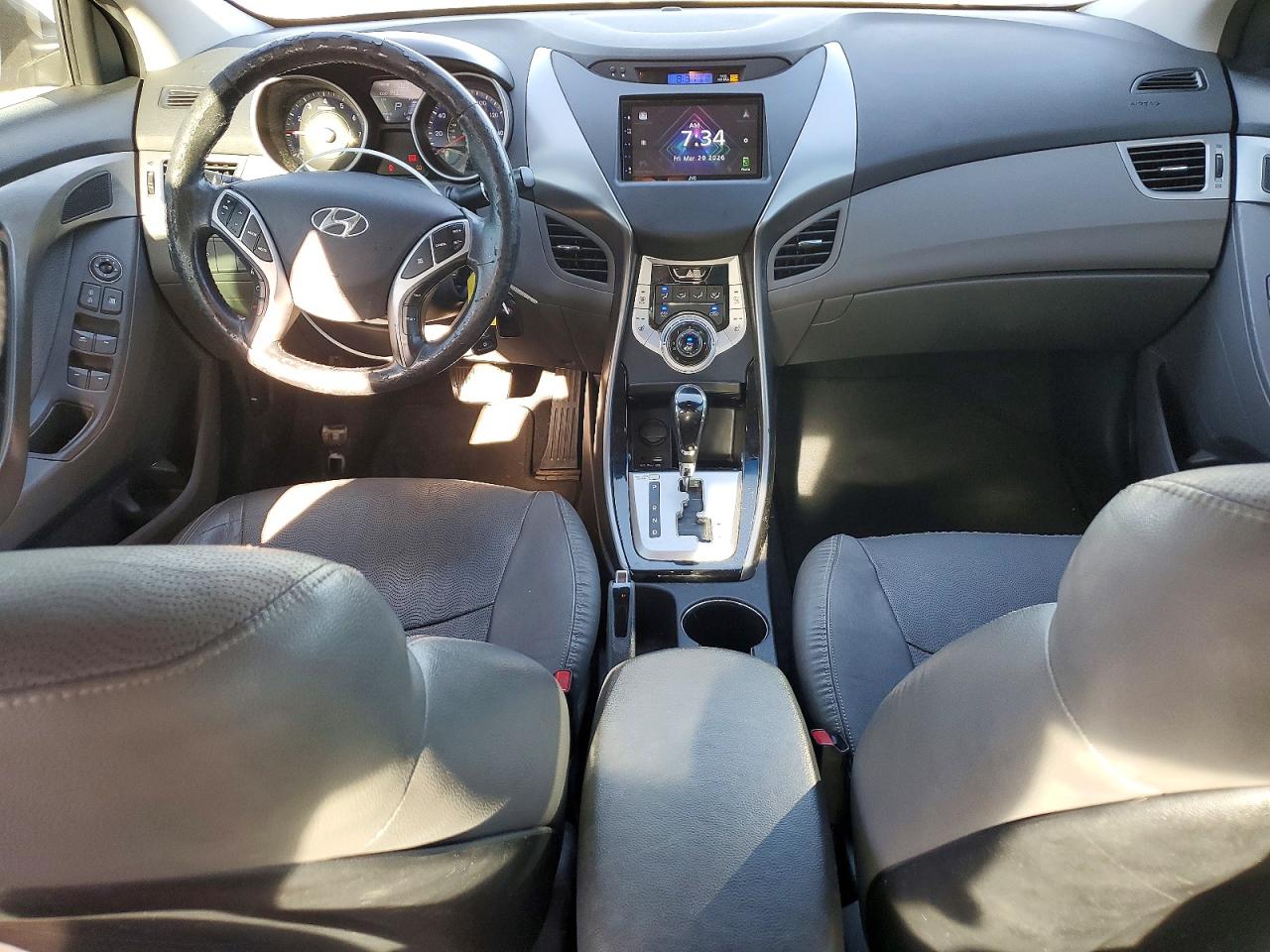 2012 Hyundai Elantra Limited Gray vin: KMHDH4AE5CU426206