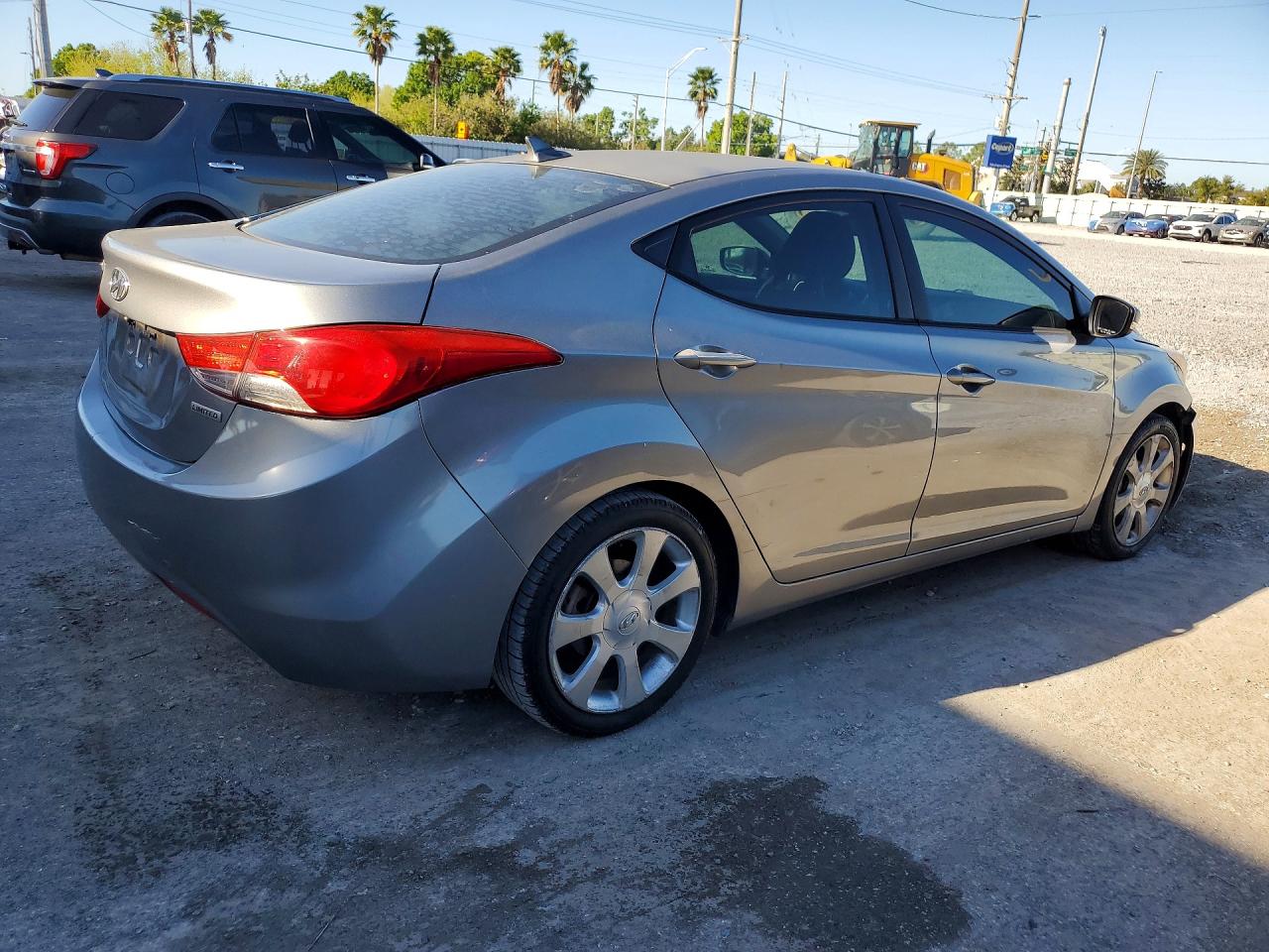 2012 Hyundai Elantra Limited Gray vin: KMHDH4AE5CU426206
