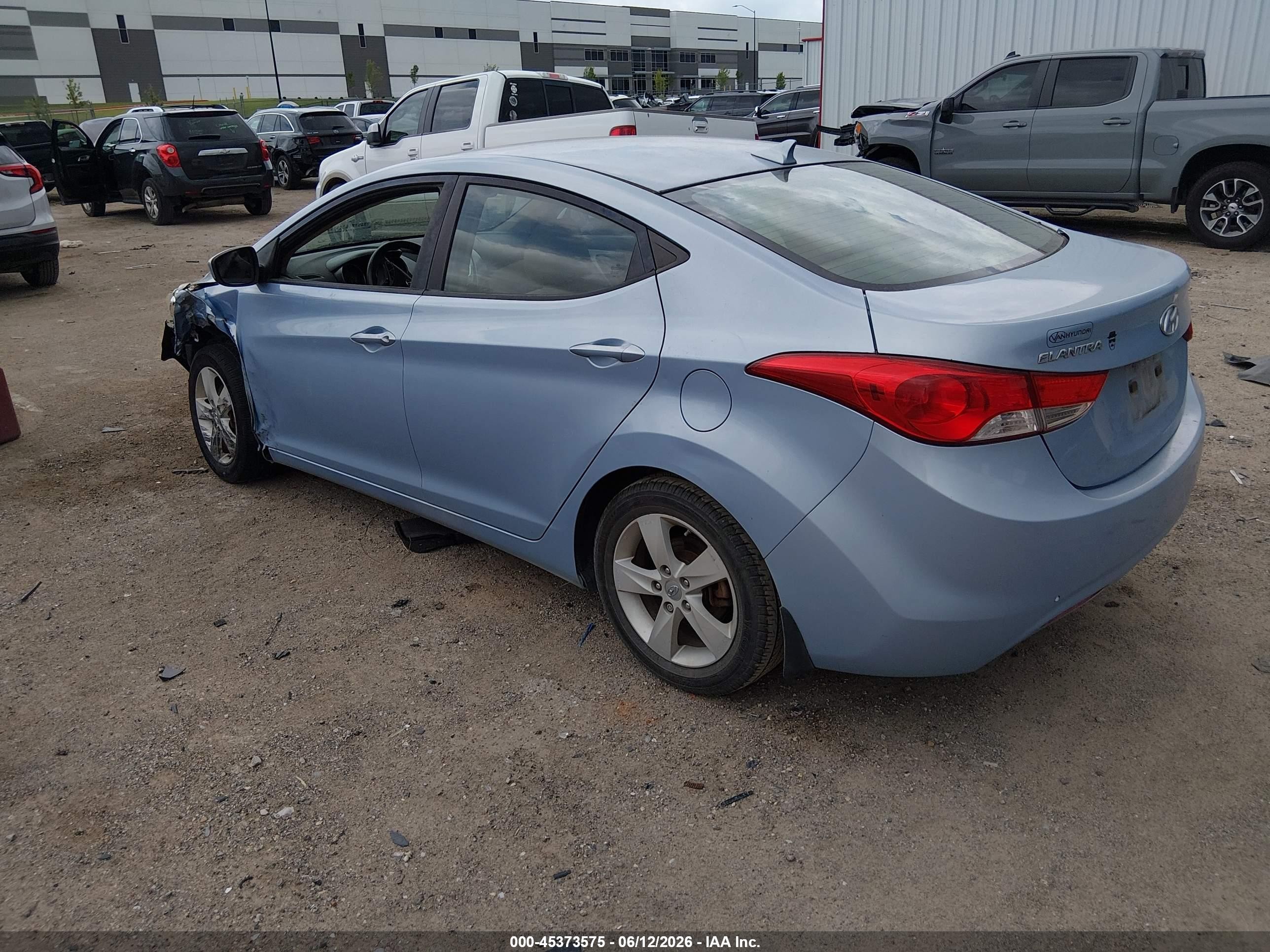 2012 Hyundai Elantra Gls (ulsan Plant) Синий vin: KMHDH4AE5CU441028
