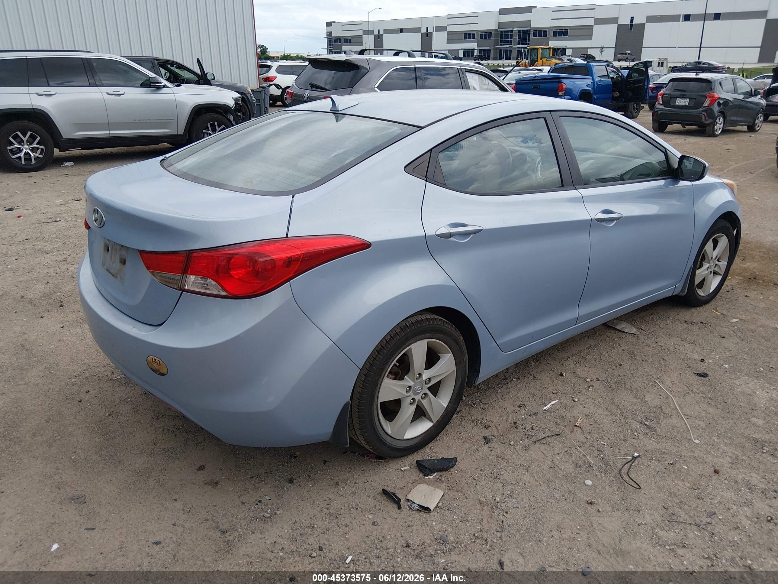 2012 Hyundai Elantra Gls (ulsan Plant) Синий vin: KMHDH4AE5CU441028