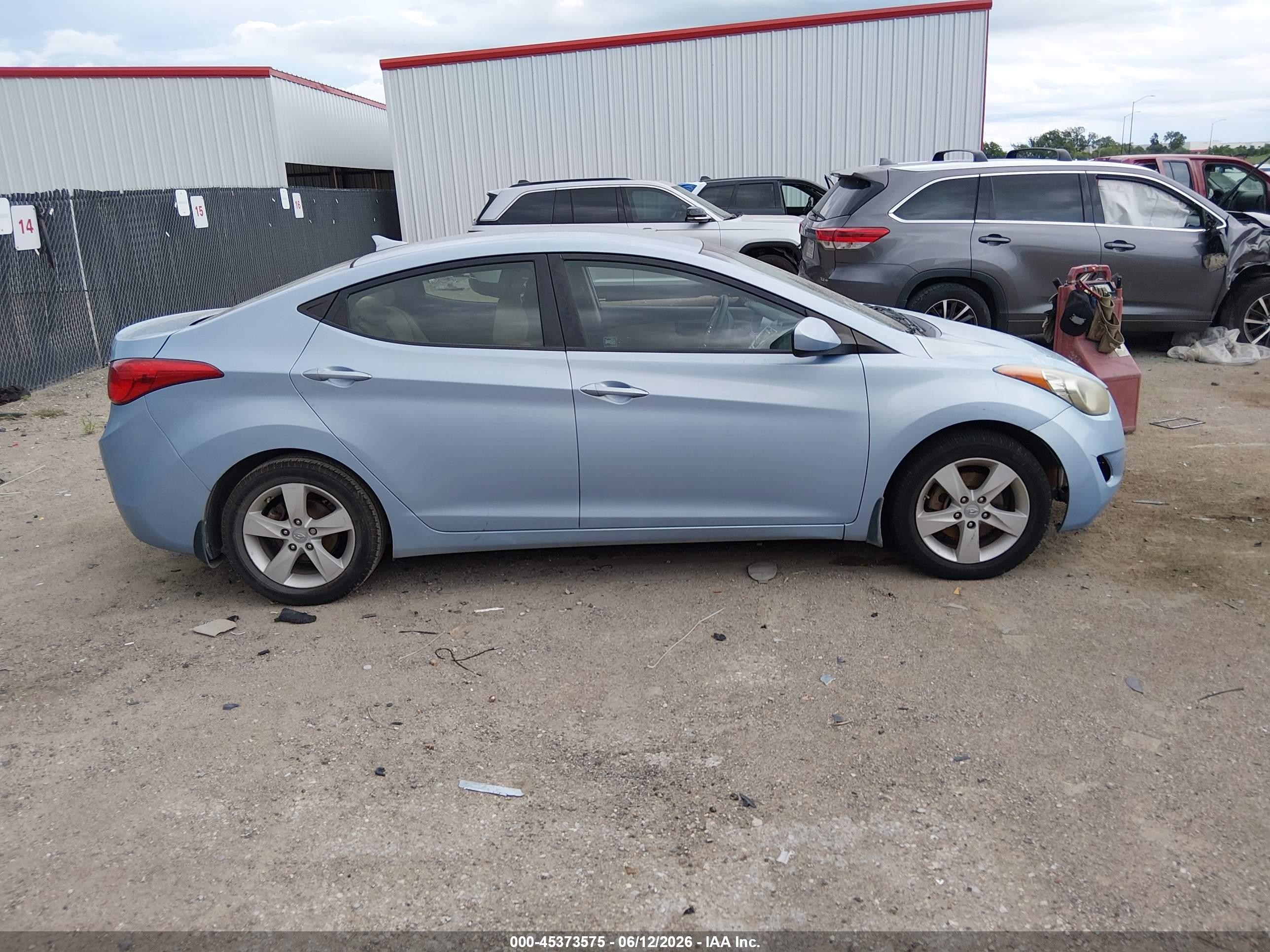 2012 Hyundai Elantra Gls (ulsan Plant) Синий vin: KMHDH4AE5CU441028