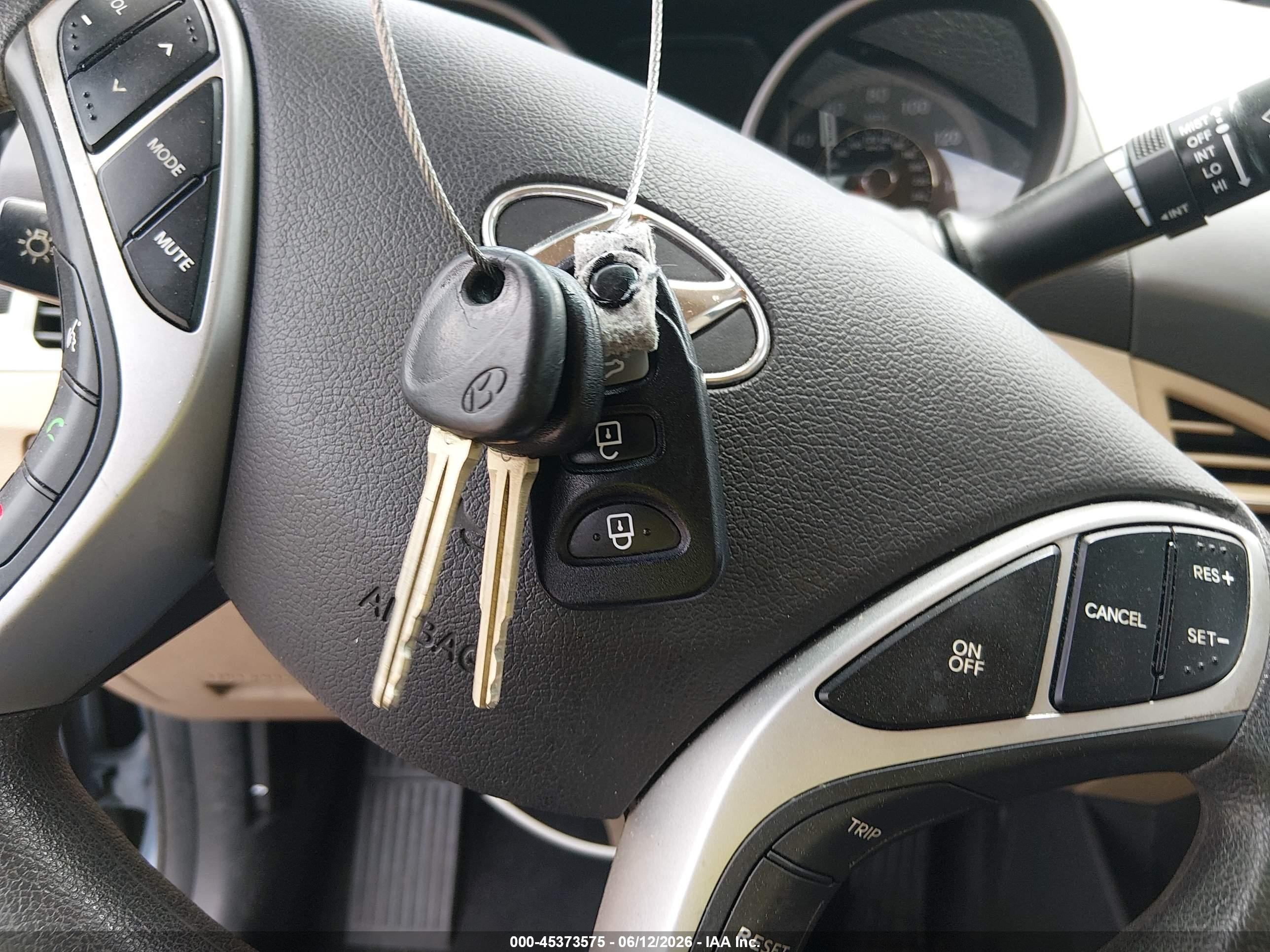2012 Hyundai Elantra Gls (ulsan Plant) Синий vin: KMHDH4AE5CU441028