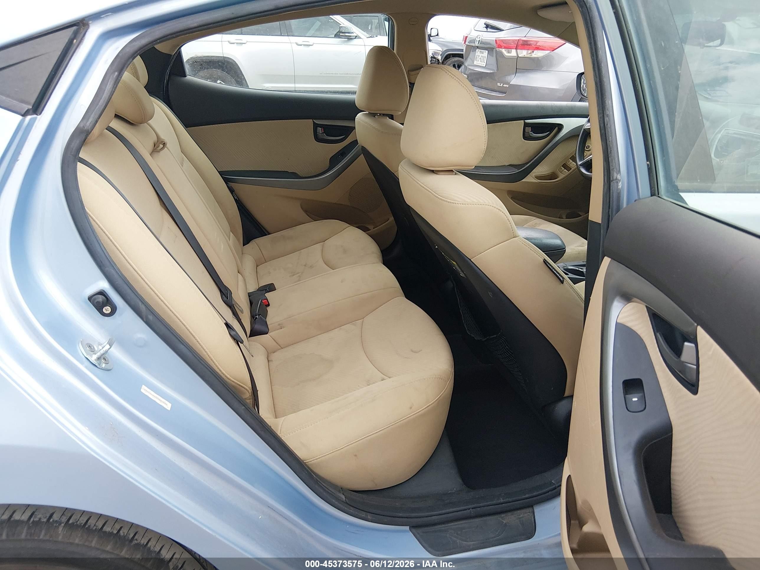 2012 Hyundai Elantra Gls (ulsan Plant) Синий vin: KMHDH4AE5CU441028