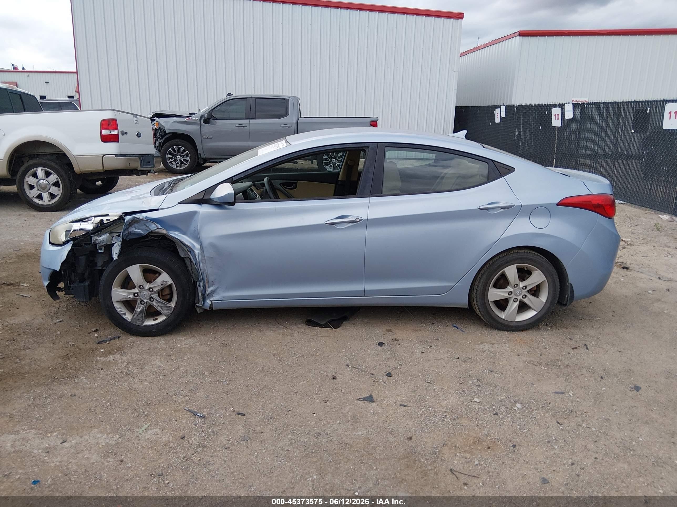 2012 Hyundai Elantra Gls (ulsan Plant) Синий vin: KMHDH4AE5CU441028