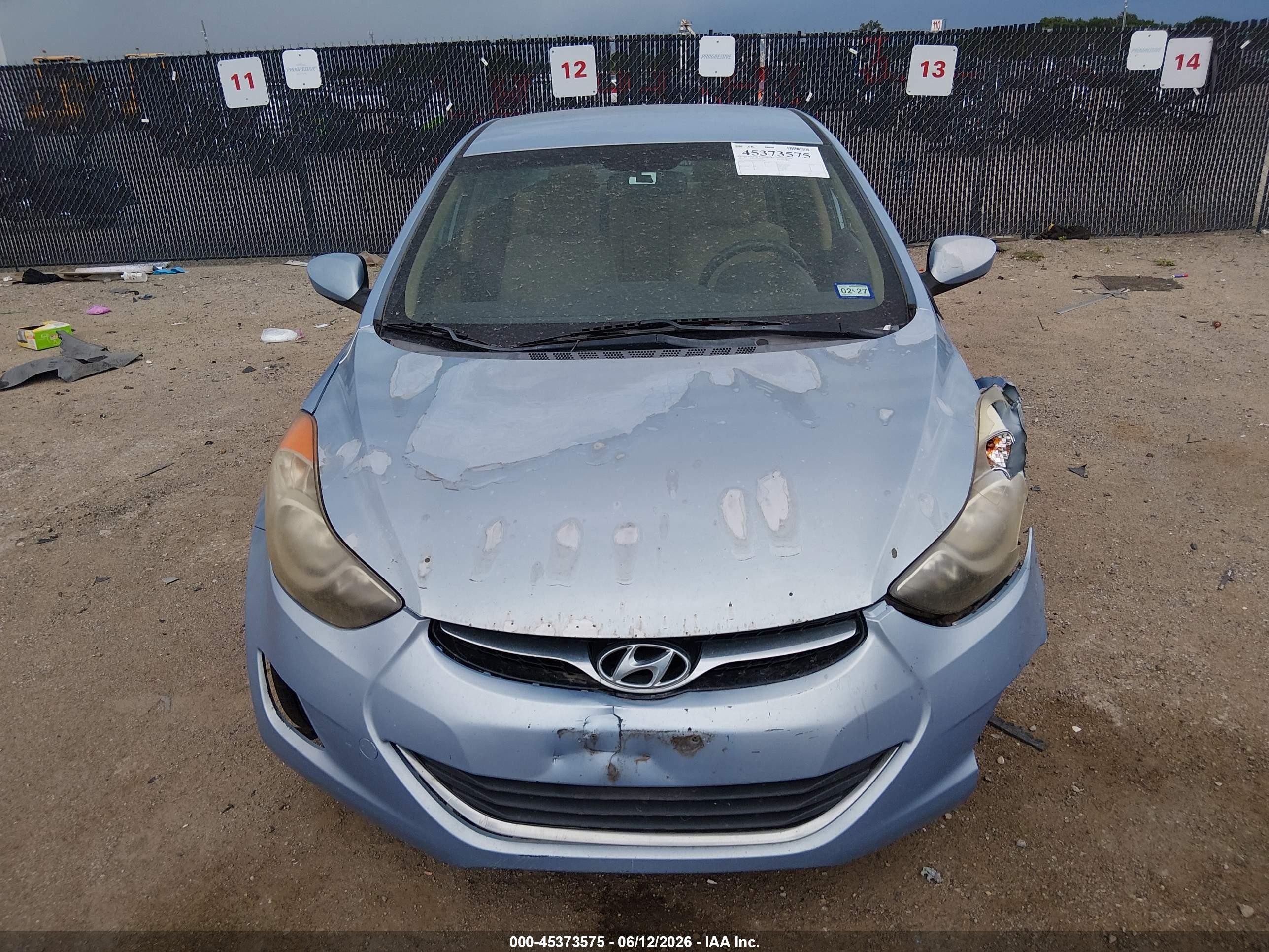 2012 Hyundai Elantra Gls (ulsan Plant) Синий vin: KMHDH4AE5CU441028
