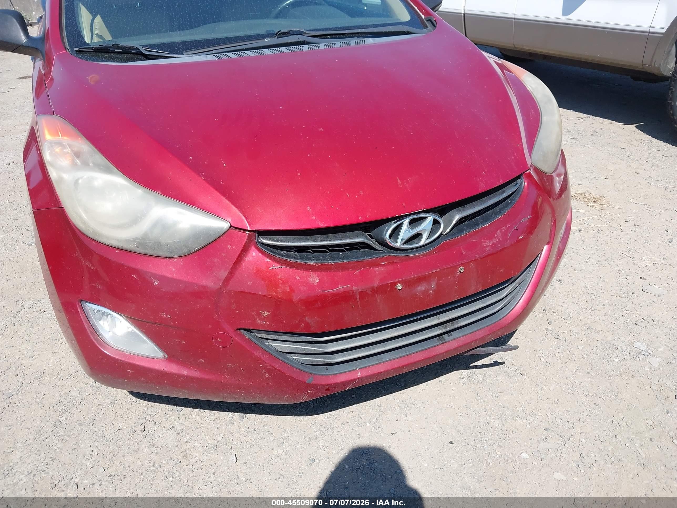 2012 Hyundai Elantra Limited (ulsan Plant) Красный vin: KMHDH4AE5CU443345