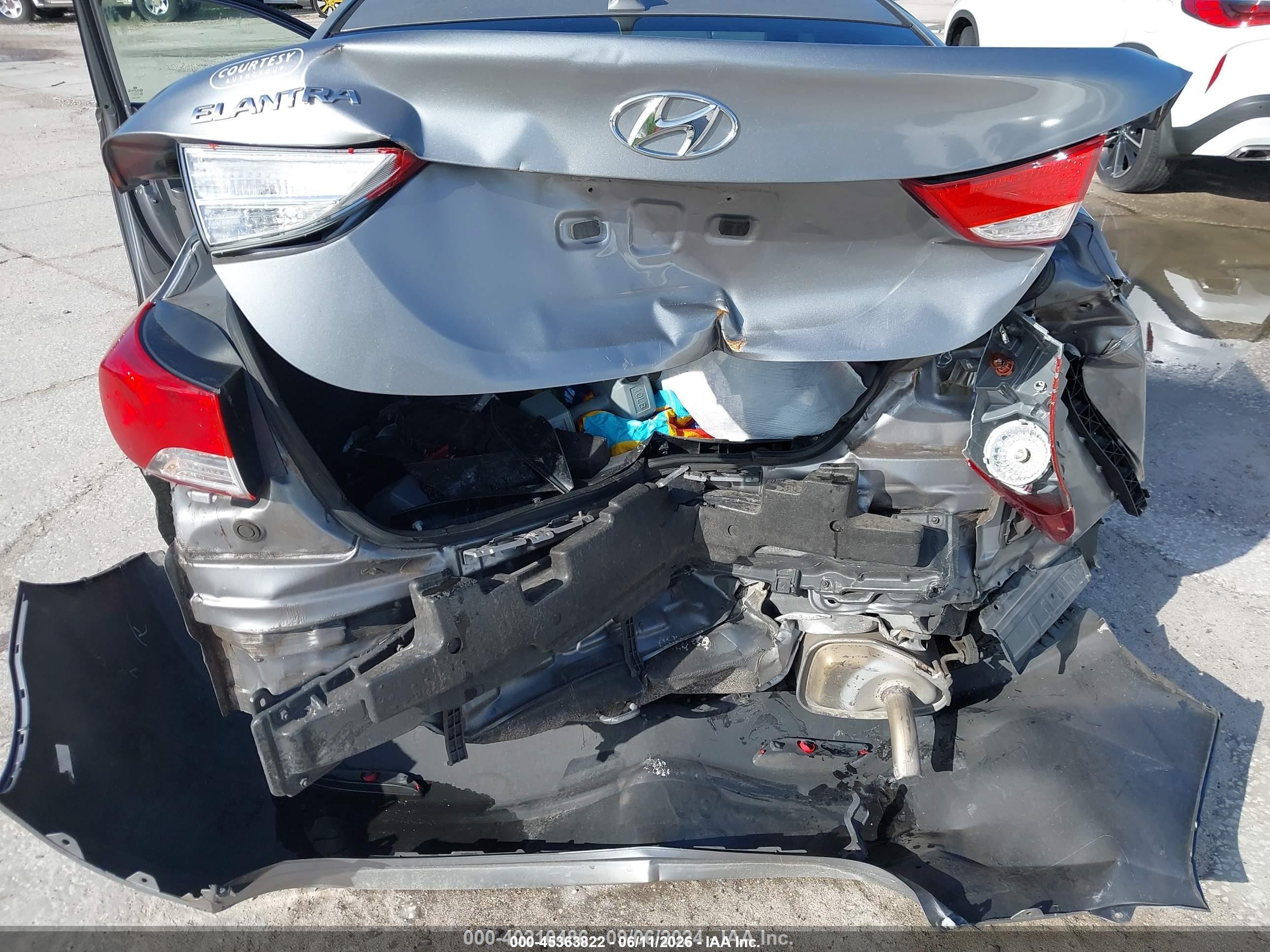 2012 Hyundai Elantra Gls (ulsan Plant) Gray vin: KMHDH4AE5CU446455