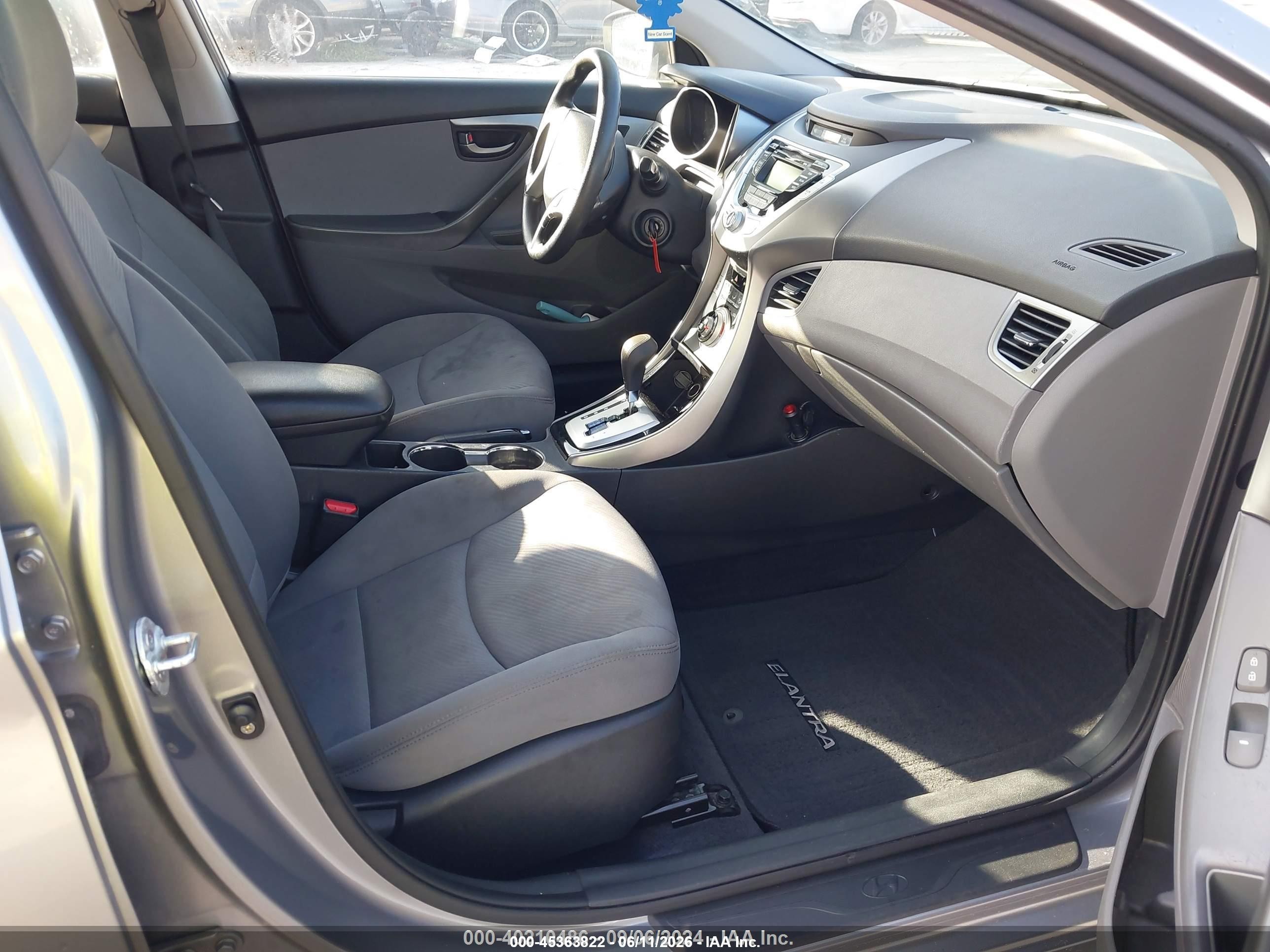 2012 Hyundai Elantra Gls (ulsan Plant) Gray vin: KMHDH4AE5CU446455