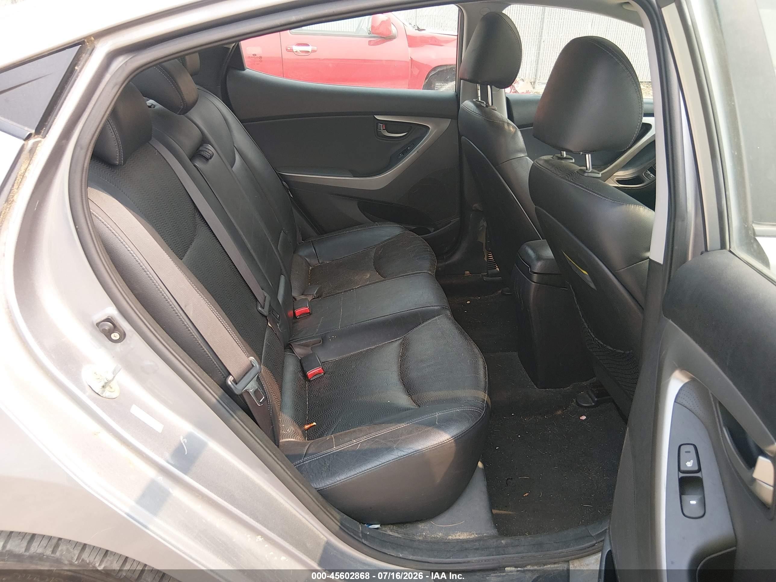 2012 Hyundai Elantra Limited (ulsan Plant) Серебряный vin: KMHDH4AE5CU454040