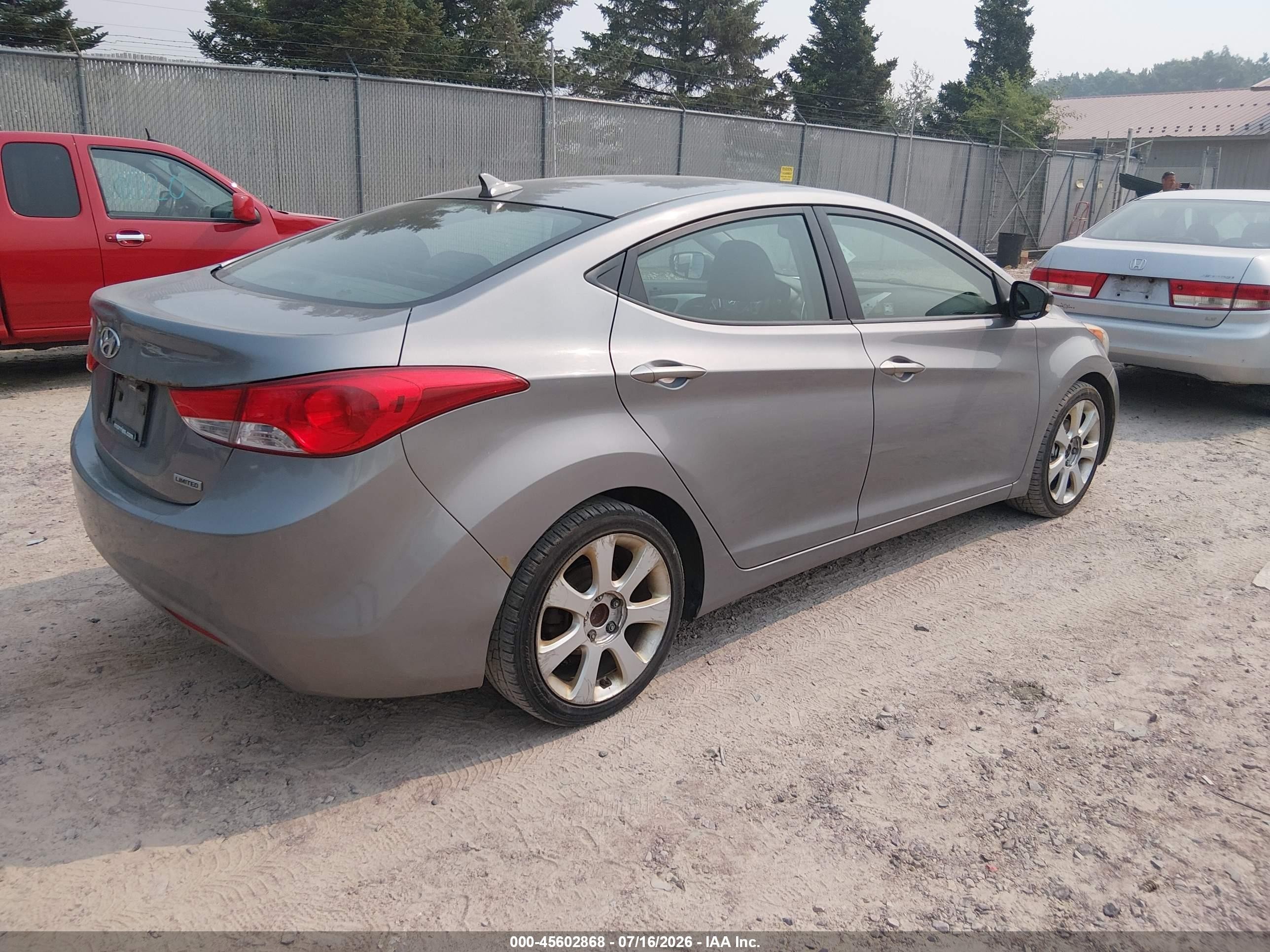 2012 Hyundai Elantra Limited (ulsan Plant) Серебряный vin: KMHDH4AE5CU454040