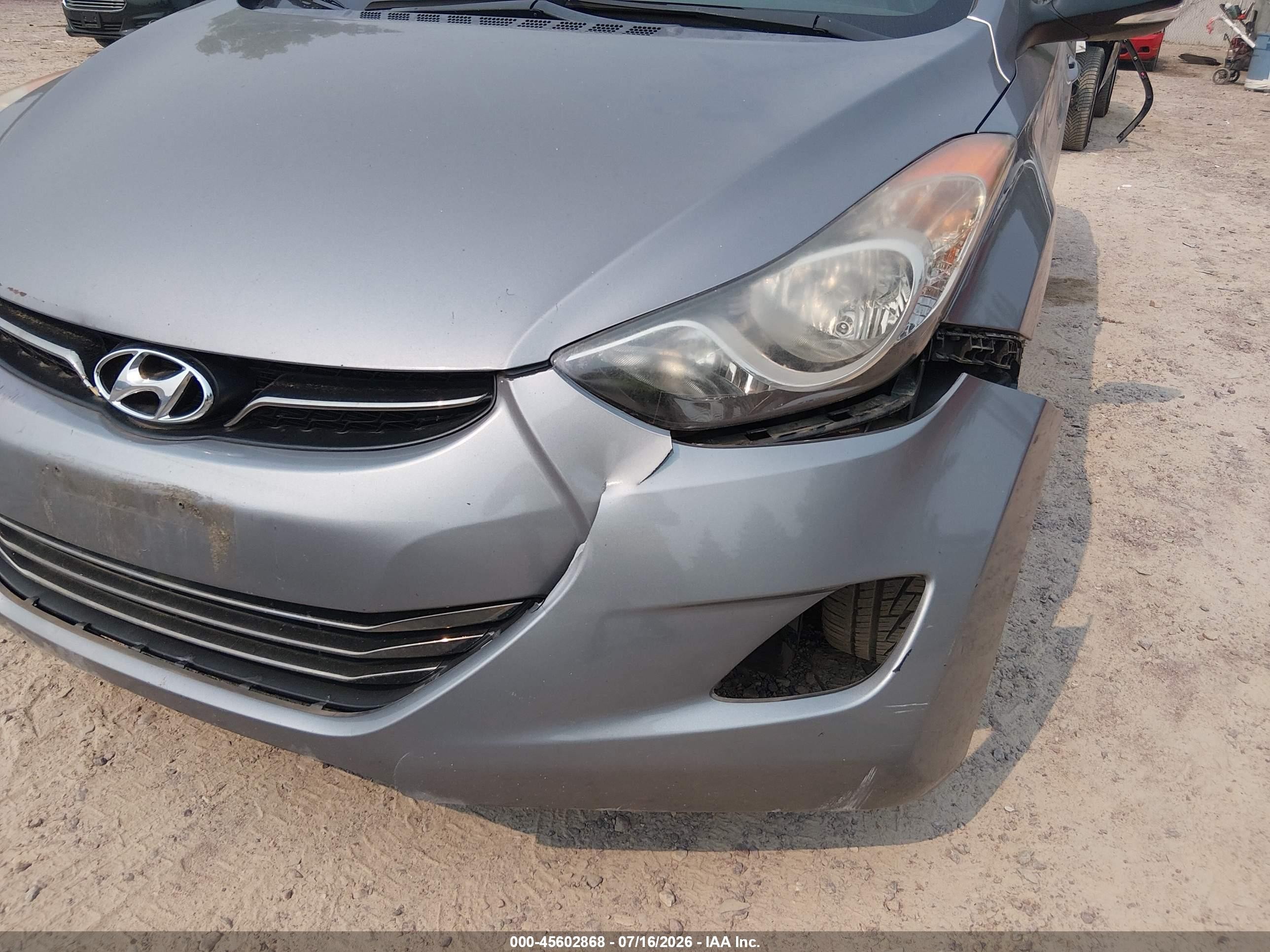 2012 Hyundai Elantra Limited (ulsan Plant) Серебряный vin: KMHDH4AE5CU454040