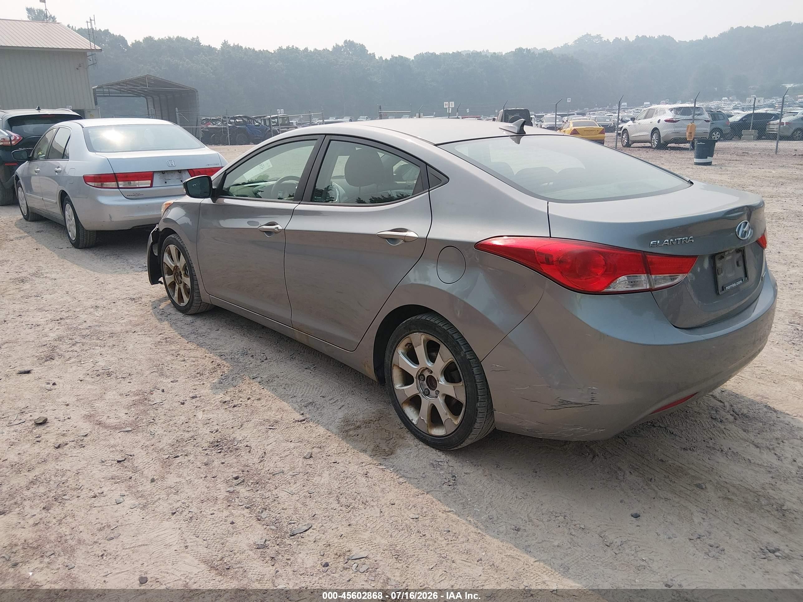 2012 Hyundai Elantra Limited (ulsan Plant) Серебряный vin: KMHDH4AE5CU454040