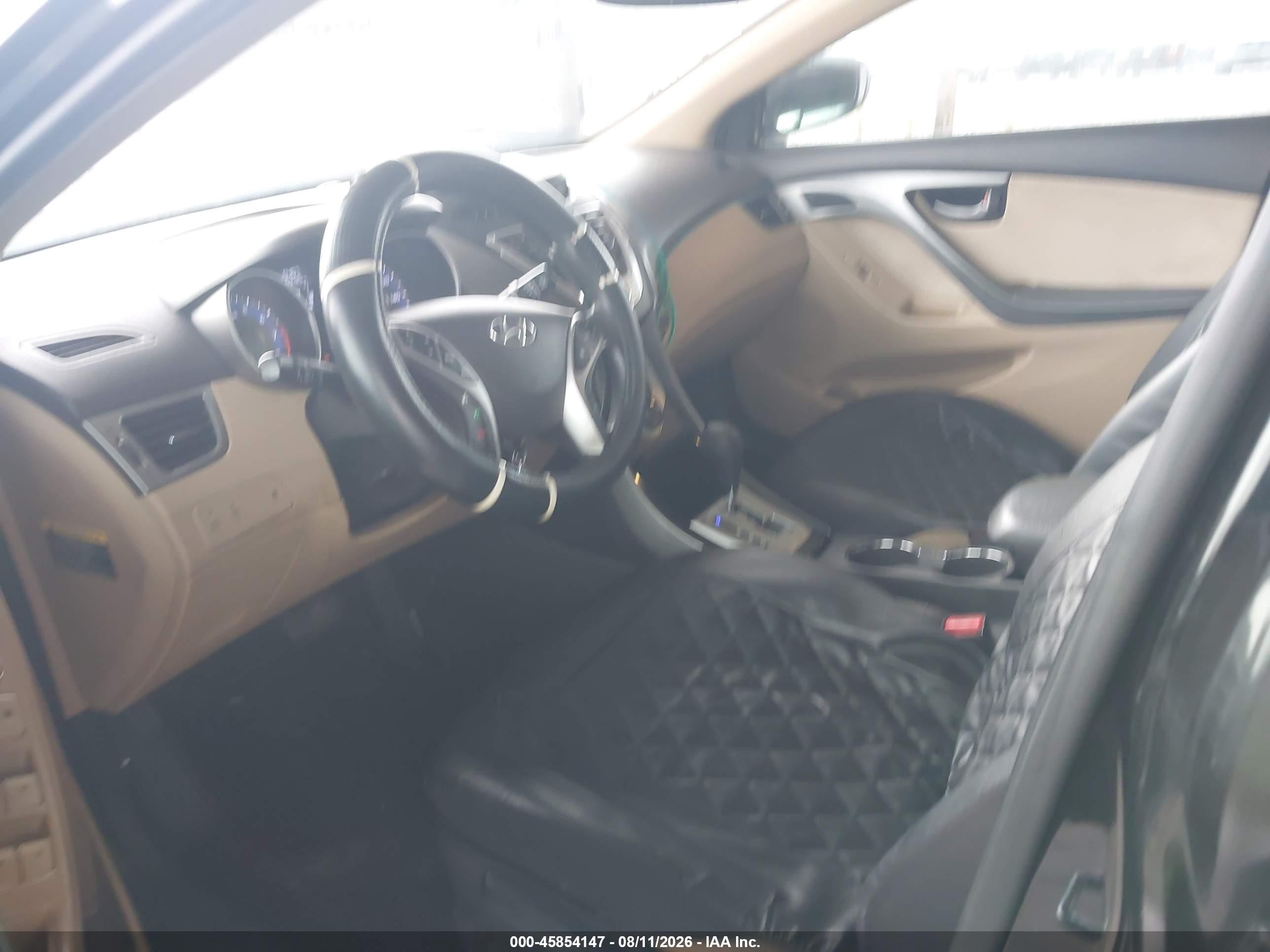 2012 Hyundai Elantra Gls (ulsan Plant) Black vin: KMHDH4AE5CU456483