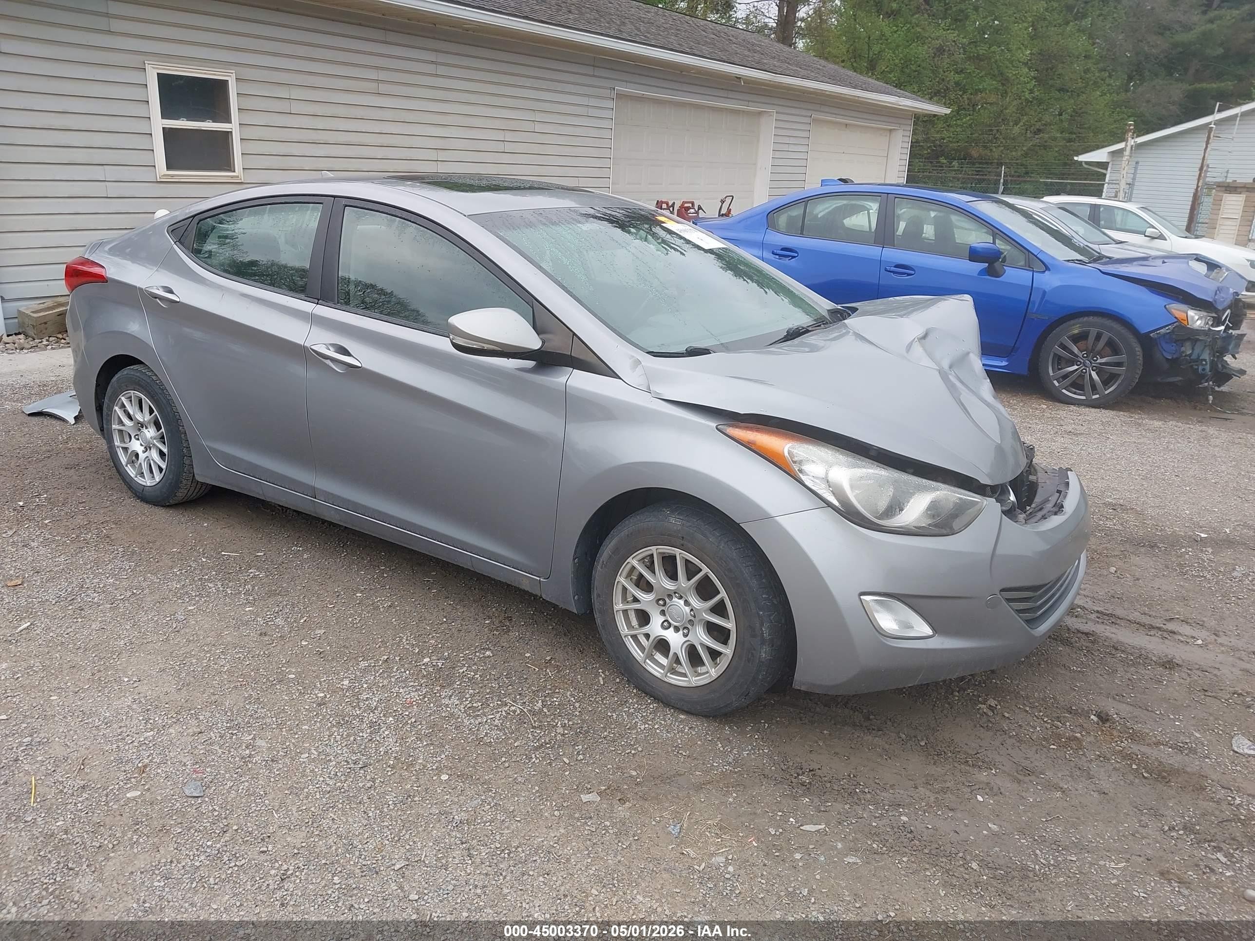2012 Hyundai Elantra Limited (ulsan Plant) Gray vin: KMHDH4AE5CU458332