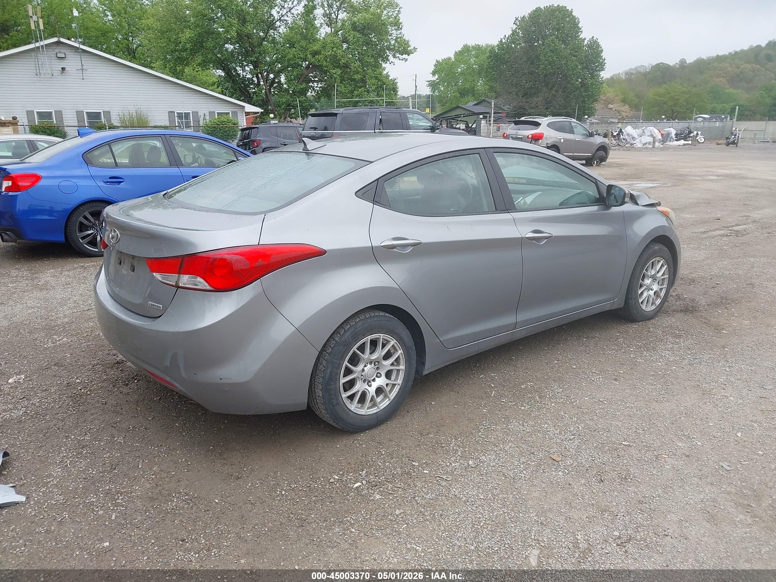 2012 Hyundai Elantra Limited (ulsan Plant) Gray vin: KMHDH4AE5CU458332
