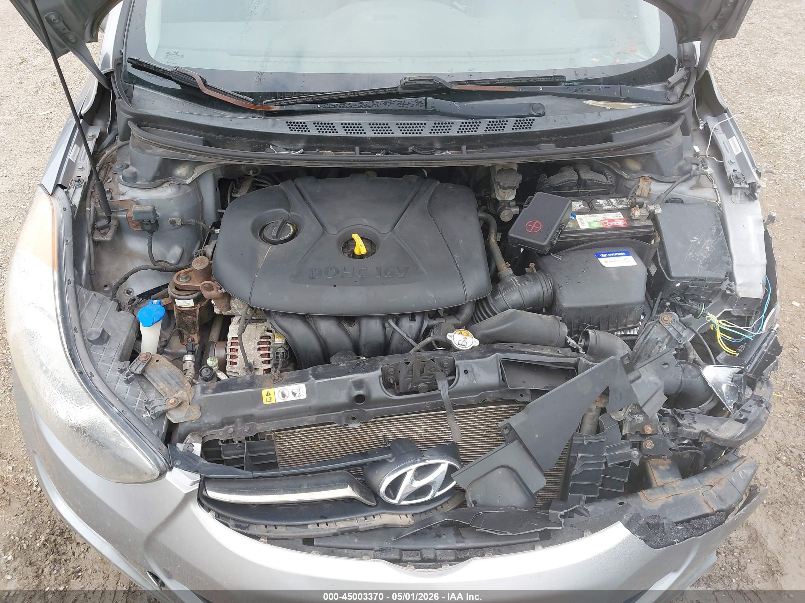 2012 Hyundai Elantra Limited (ulsan Plant) Gray vin: KMHDH4AE5CU458332
