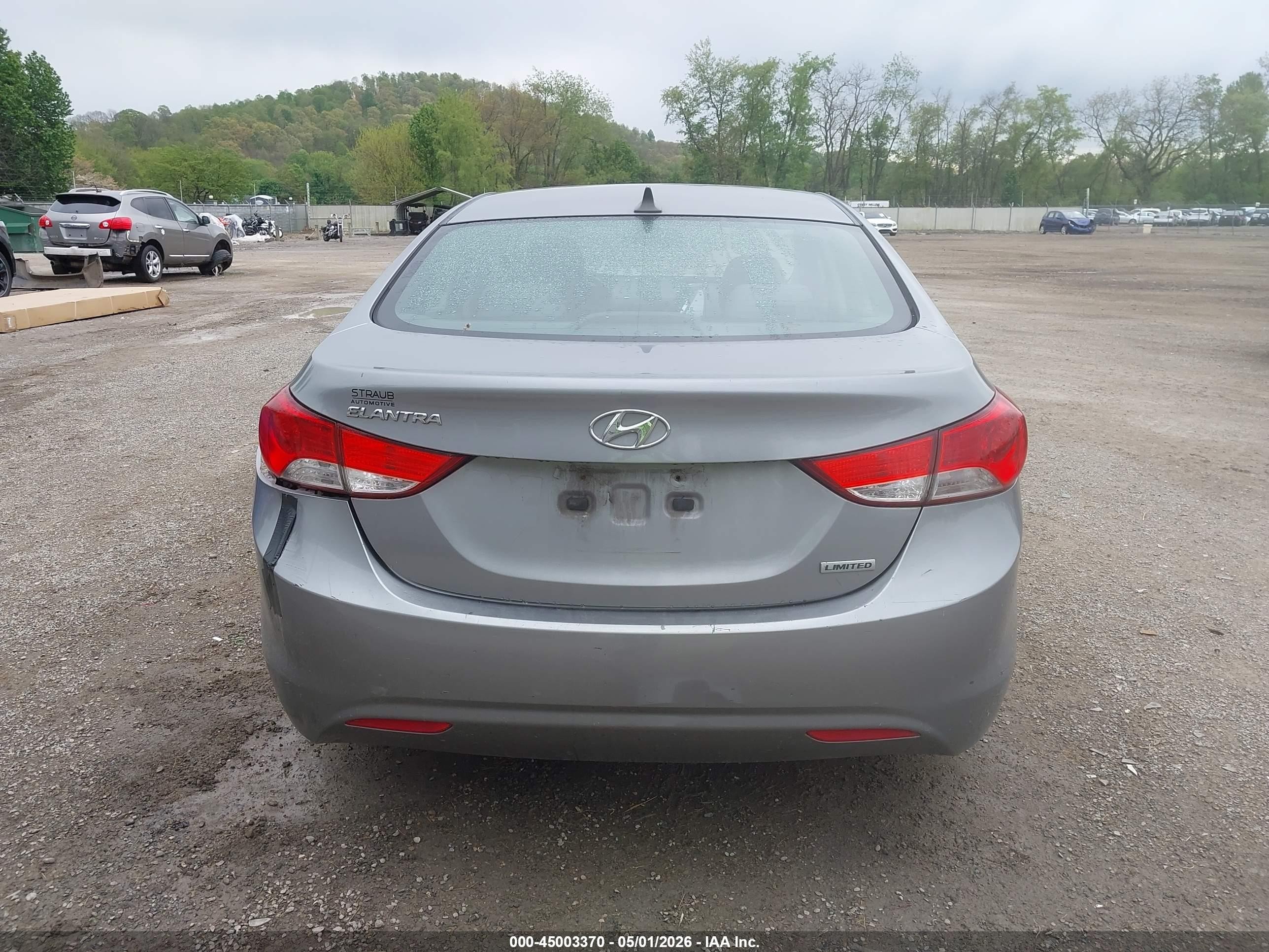 2012 Hyundai Elantra Limited (ulsan Plant) Gray vin: KMHDH4AE5CU458332