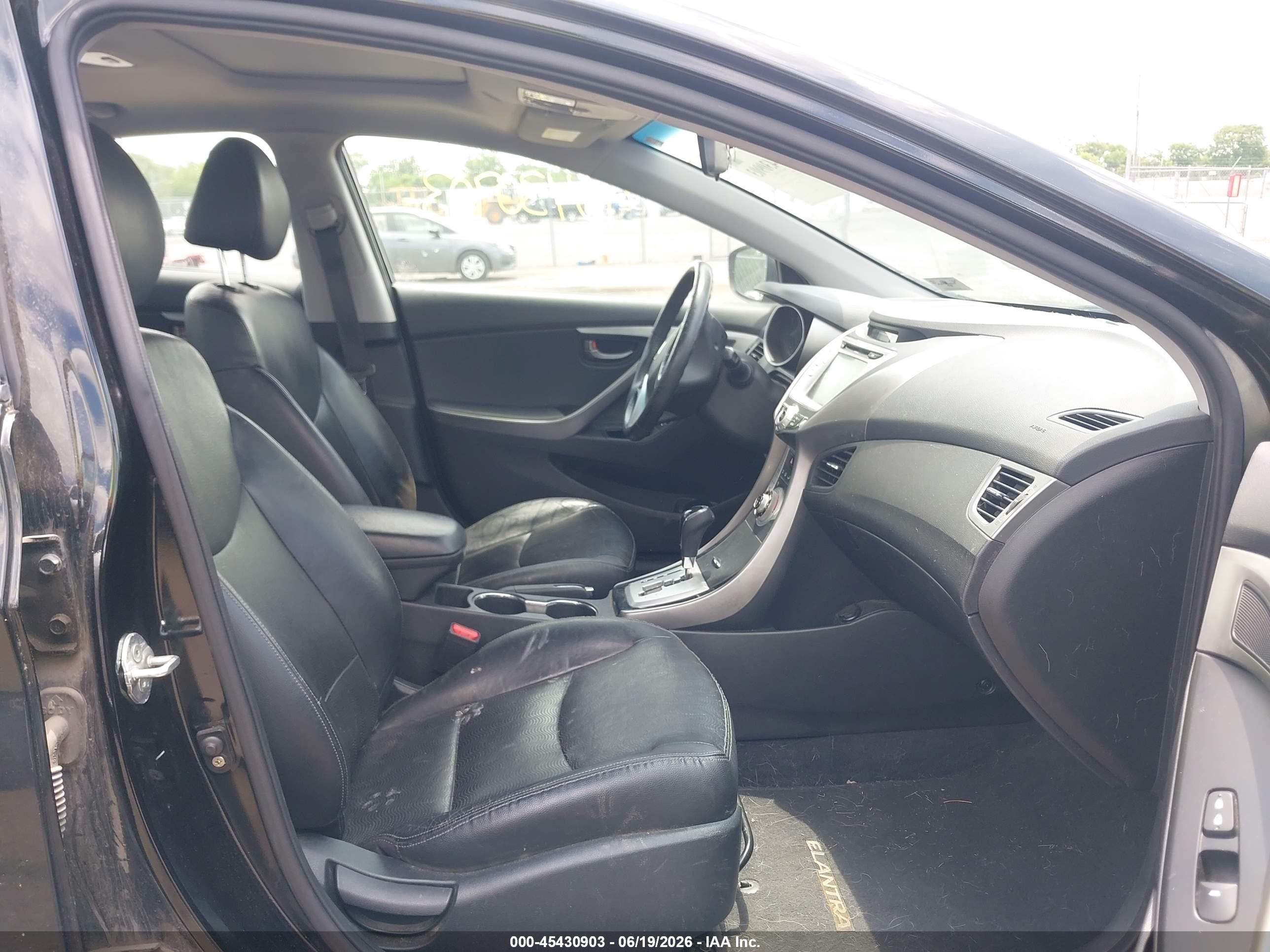 2012 Hyundai Elantra Limited (ulsan Plant) Black vin: KMHDH4AE5CU459075
