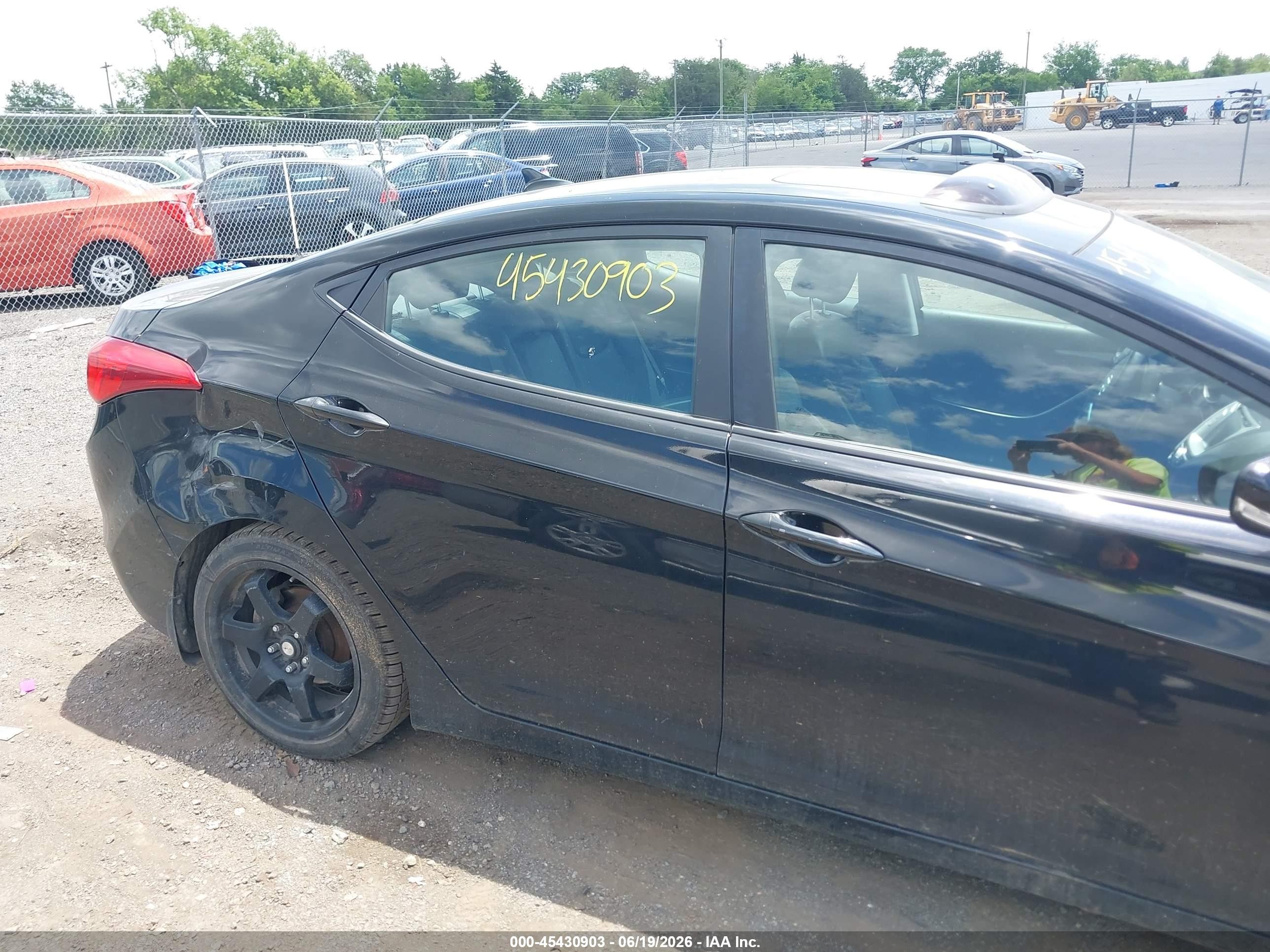 2012 Hyundai Elantra Limited (ulsan Plant) Black vin: KMHDH4AE5CU459075