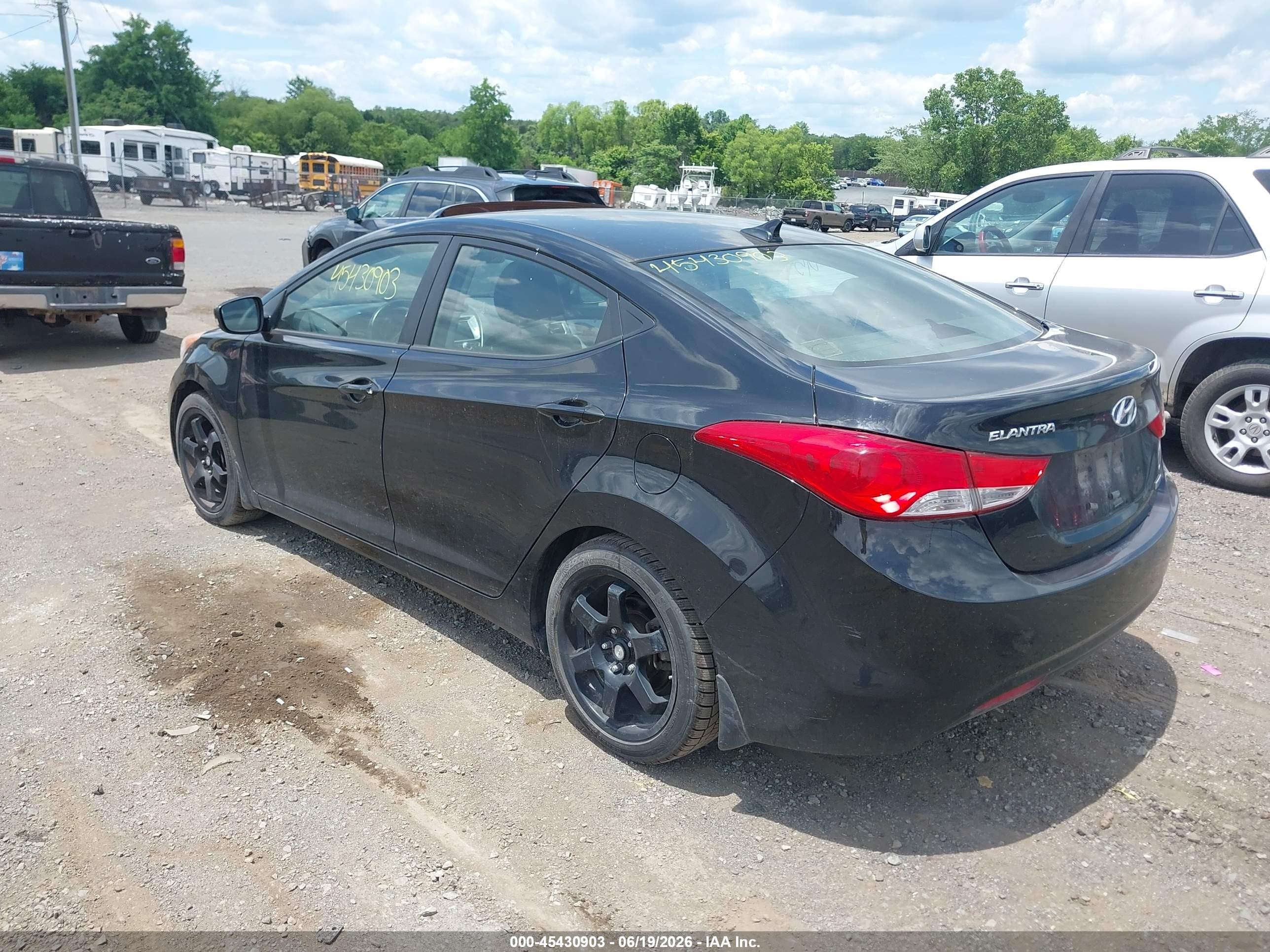 2012 Hyundai Elantra Limited (ulsan Plant) Black vin: KMHDH4AE5CU459075