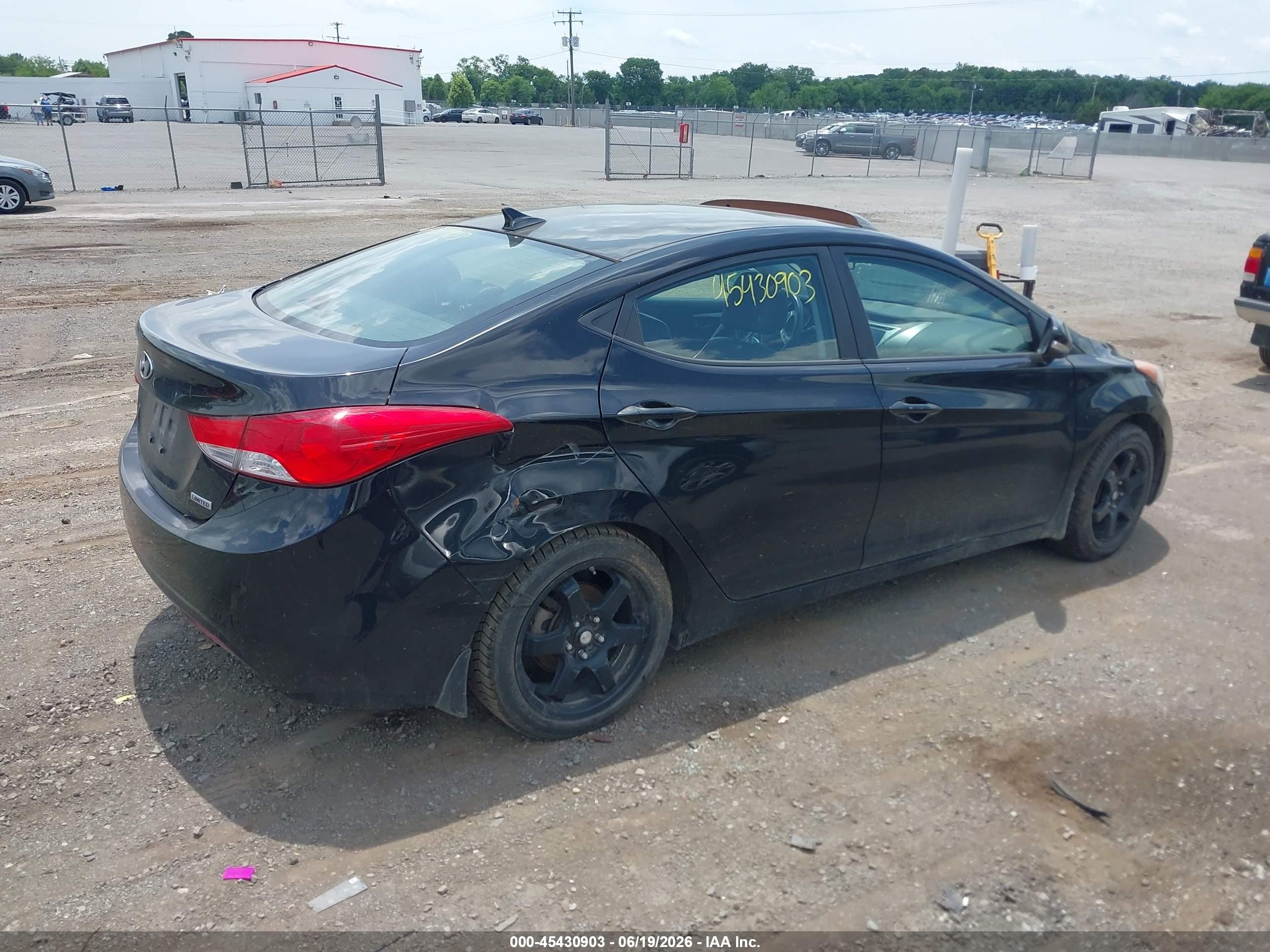 2012 Hyundai Elantra Limited (ulsan Plant) Black vin: KMHDH4AE5CU459075