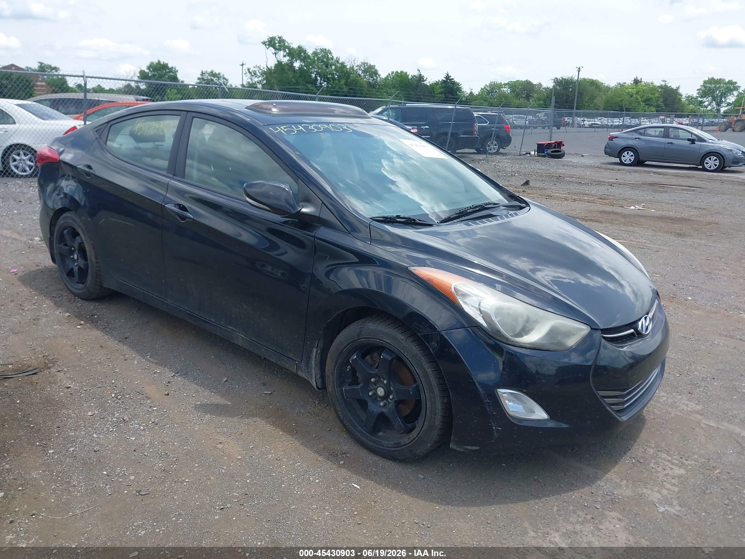 2012 Hyundai Elantra Limited (ulsan Plant) Black vin: KMHDH4AE5CU459075